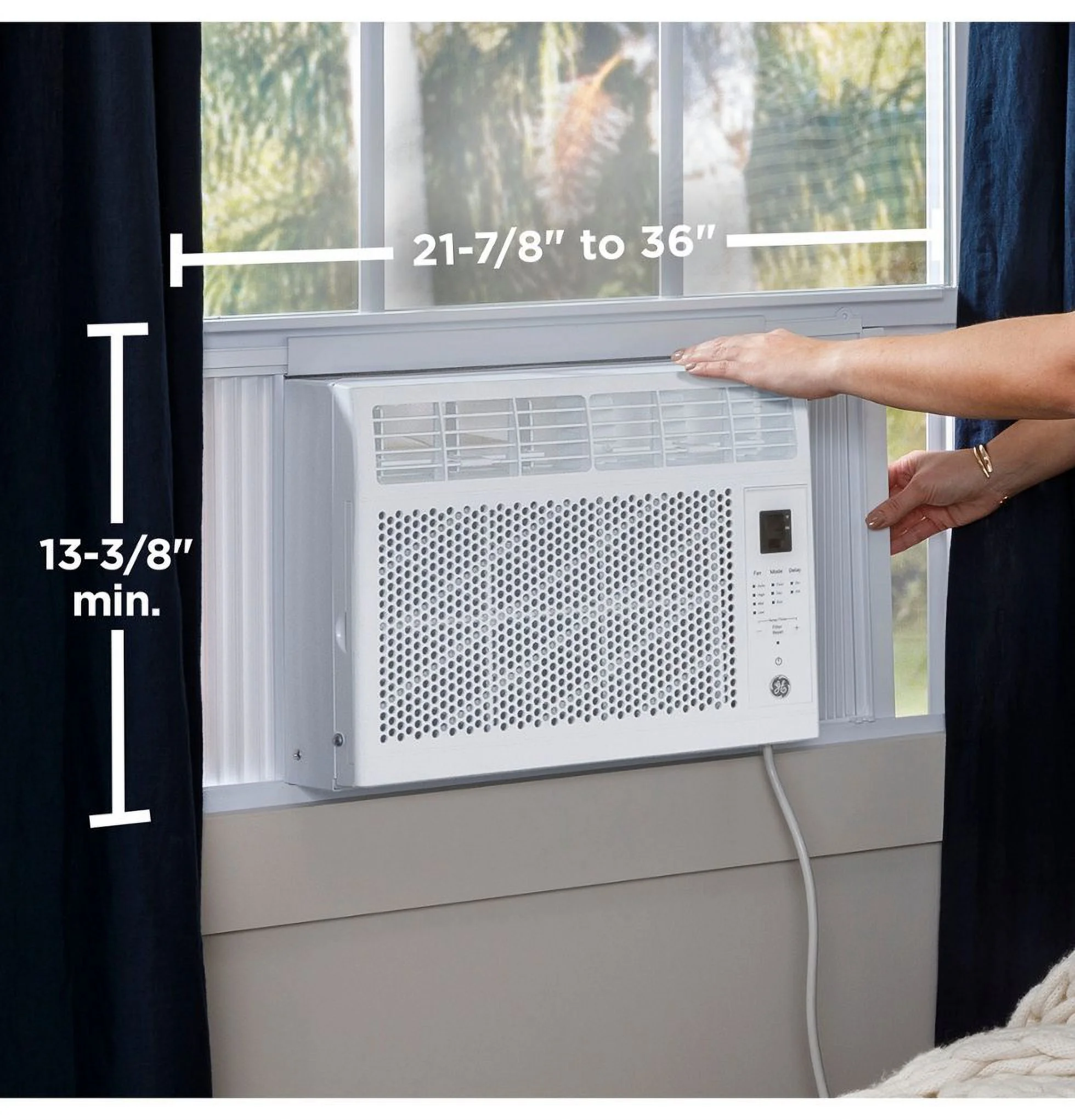 250 Sq. Ft. 6,000 BTU Window Air Conditioner with Remote - White AHP06LZ