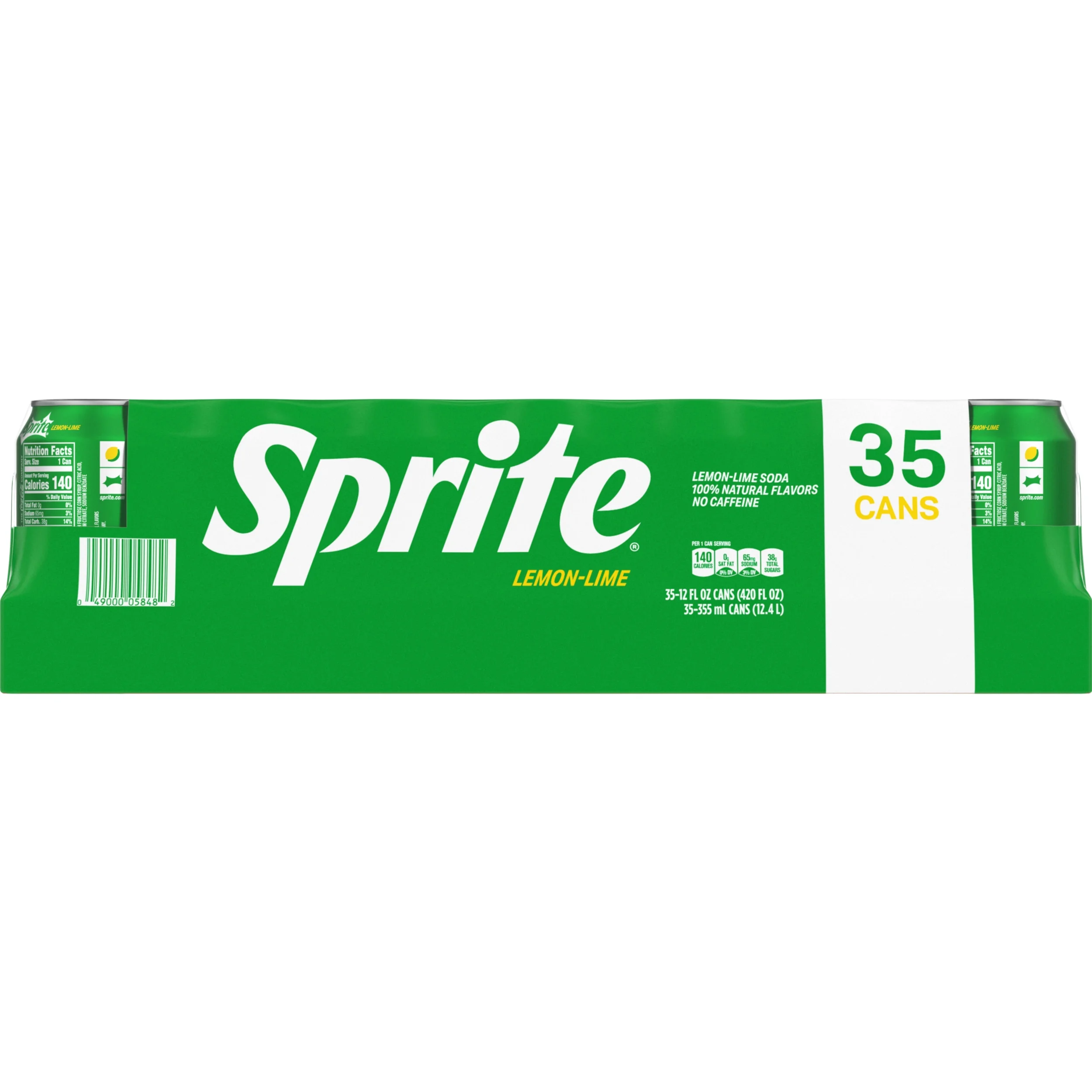 Sprite Lemon Lime Soda Soft Drinks, 12 fl oz, 35 Pack