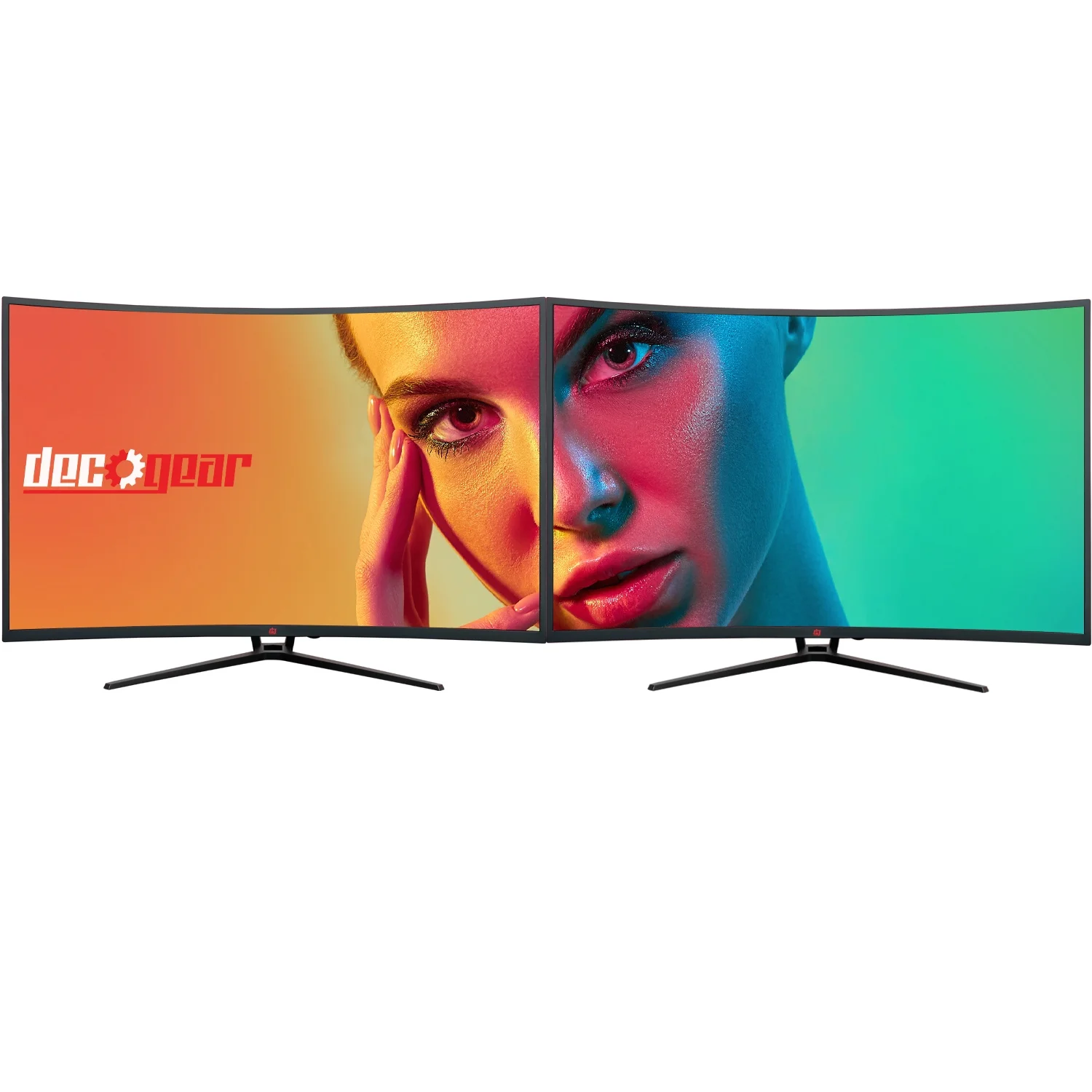 Deco Gear 39” Curved Gaming Monitor, 2560x1440, 1ms MPRT, 165 Hz, 16:9, HDR400, 4000:1, 2-Pack