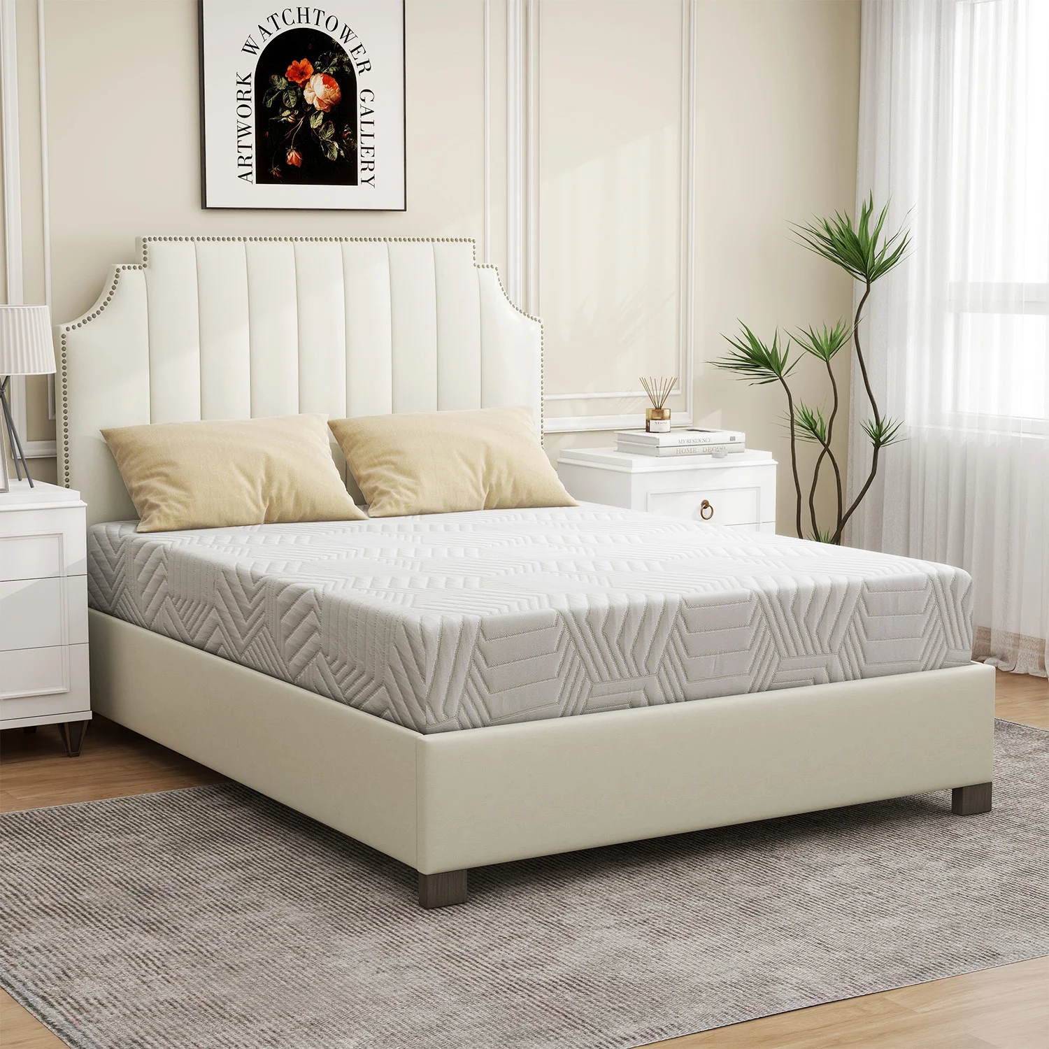 Twin Mattress, 8 inch Memory Foam Mattress in a Box, Made in USA