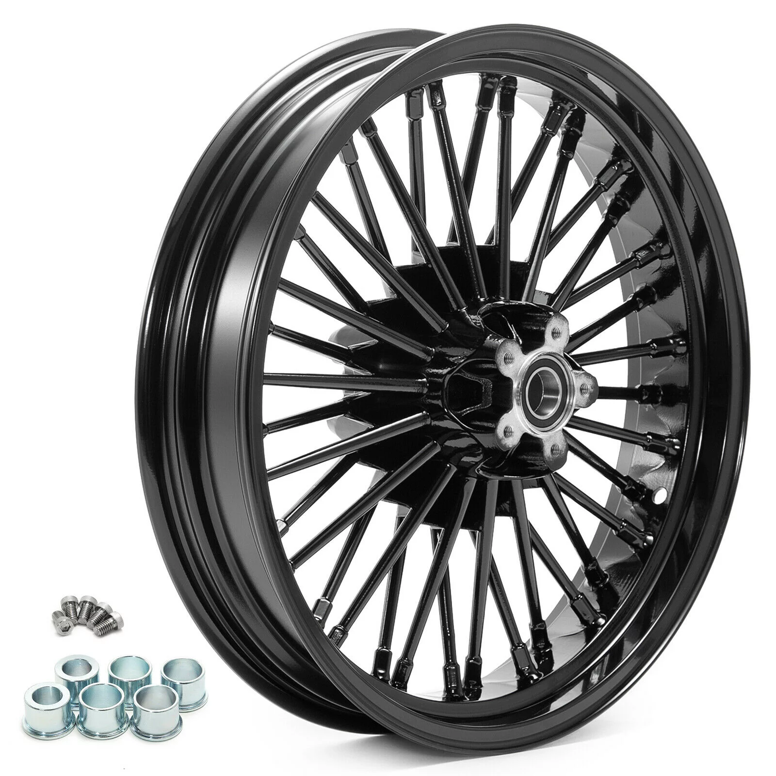 21x3.5 16x3.5 Fat Spoke Wheels Rims for Harley Touring Bagger FLHTC FLHX FLHR 1984-2008