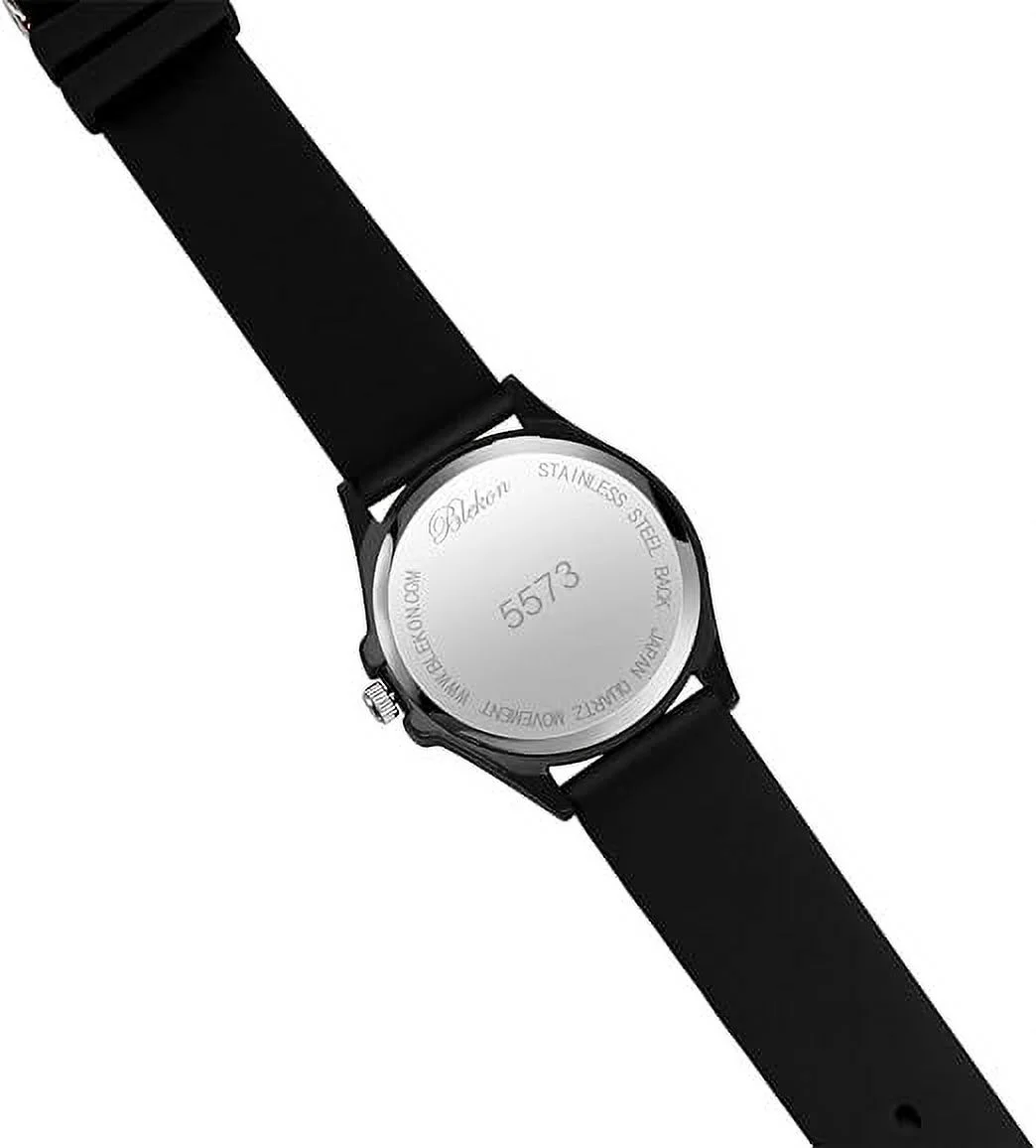 Blekon Christmas Tree Women Watch Crystals Studded Alloy Case Silicone Strap White Dial Santa Claus Analog Watches