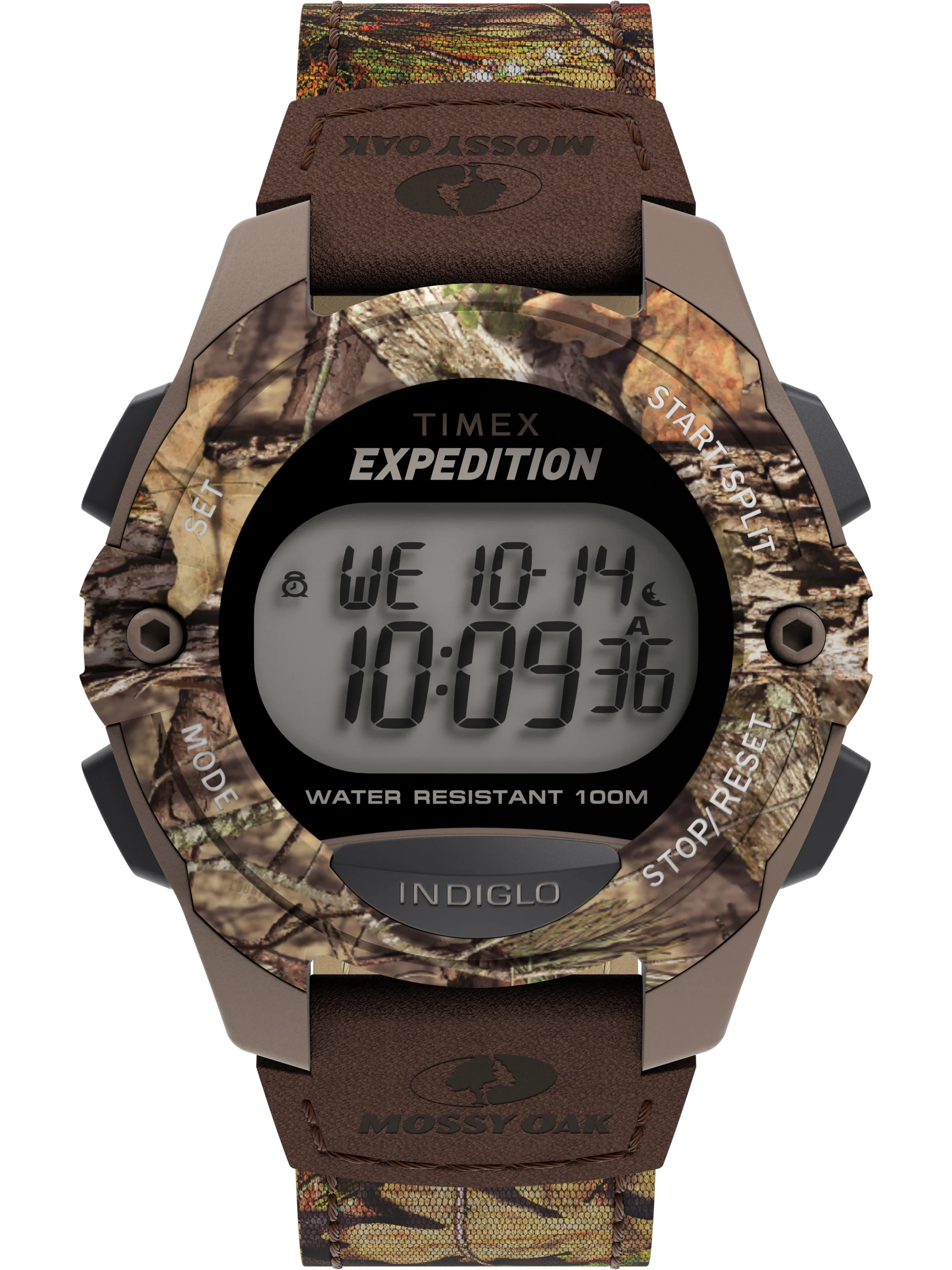 Timex x Mossy Oak Men's Expedition Digital CAT 40mm Watch – Break-Up Country Camo Fabric Strap