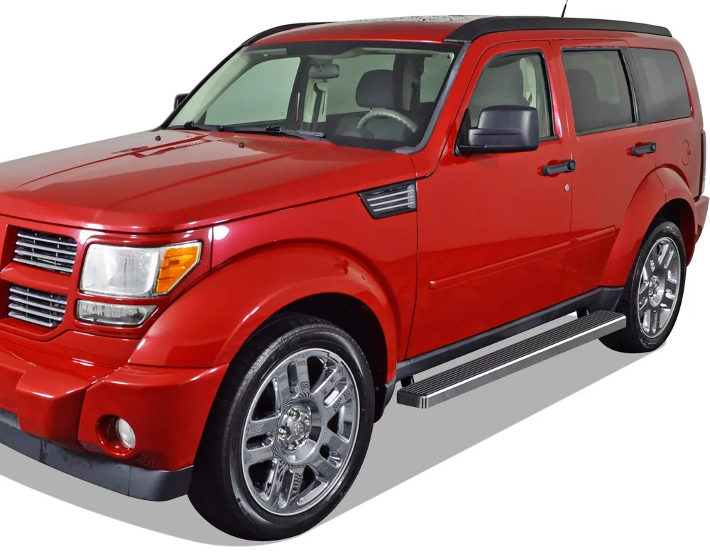 APS iBoard Running Boards 5 inches Compatible with Dodge Nitro 2007-2012 Stainless Steel (Nerf Bars Side Steps Side Bars)