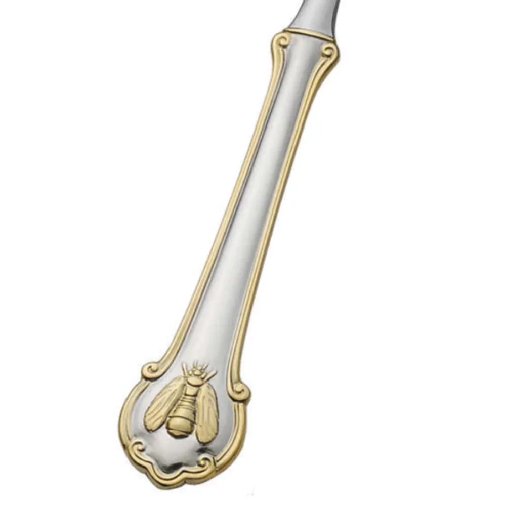 Wallace Napoleon Bee Gold Accent 18/10 Stainless Steel 60pc. Flatware Set (Service for Twelve)