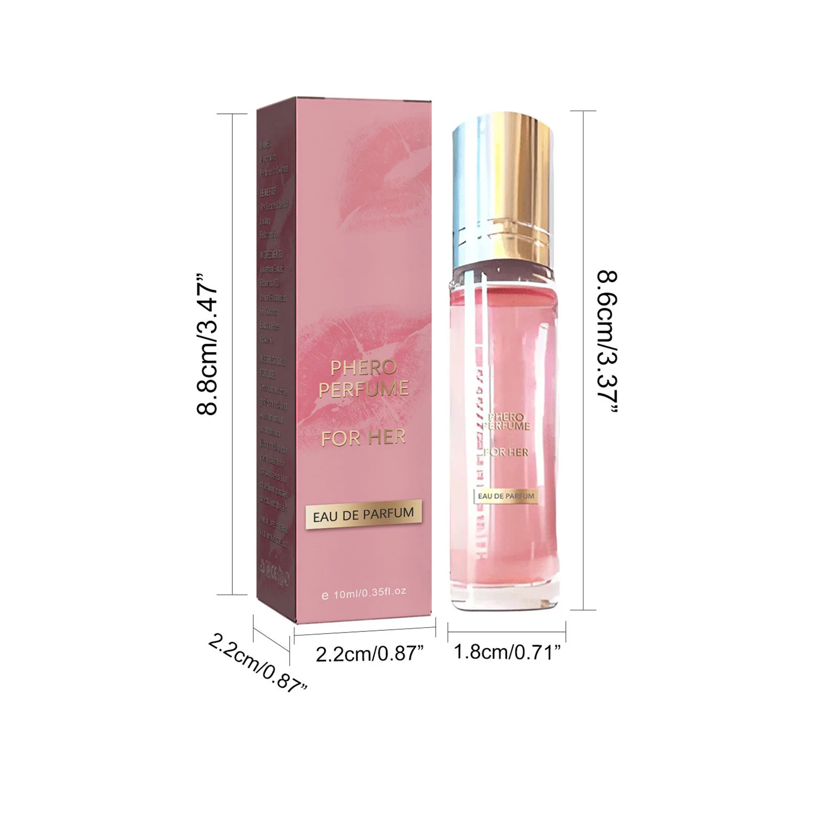 Women's Pheromones Perfume Fresh And Natural Feminine Pheromones Long Lasting Light Fragrance Long Lasting Perfume-2PCS