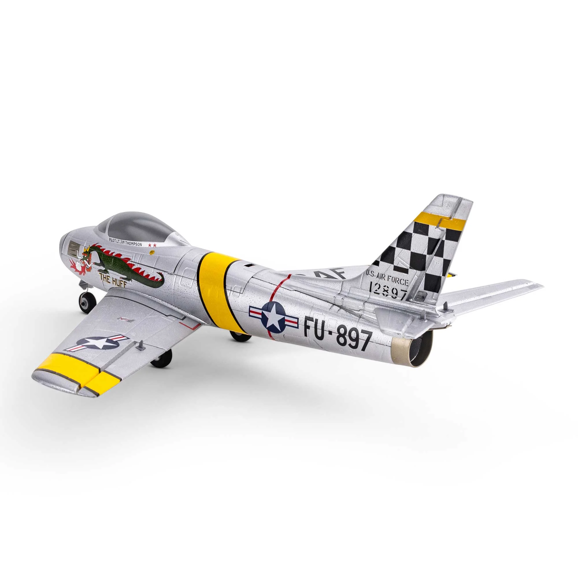 E-flite RC Airplane UMX F-86 Sabre 30mm EDF BNF Basic Transmitter Battery and Charger Not Included EFLU7050