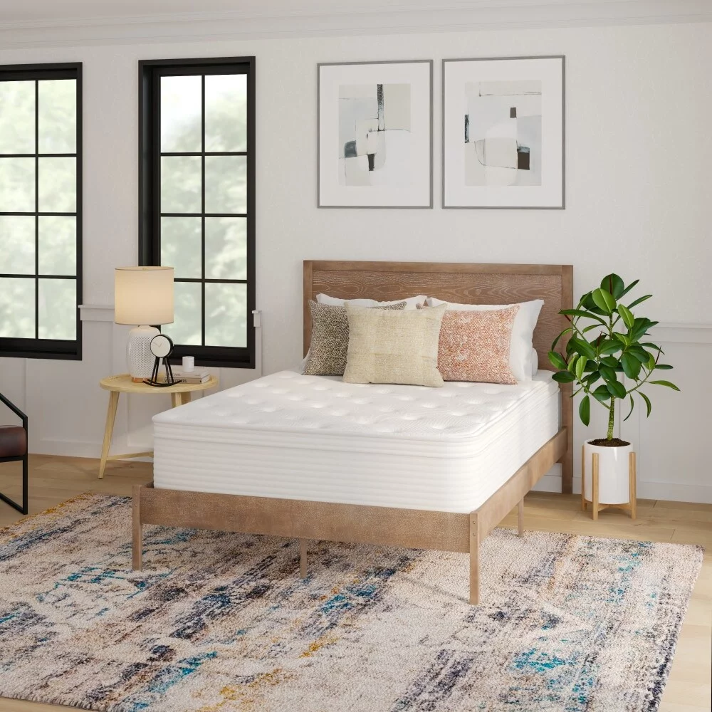 Taylor & Logan Euro Top Hybrid Pocket Spring & Foam Mattress in a Box with Edge Support Full