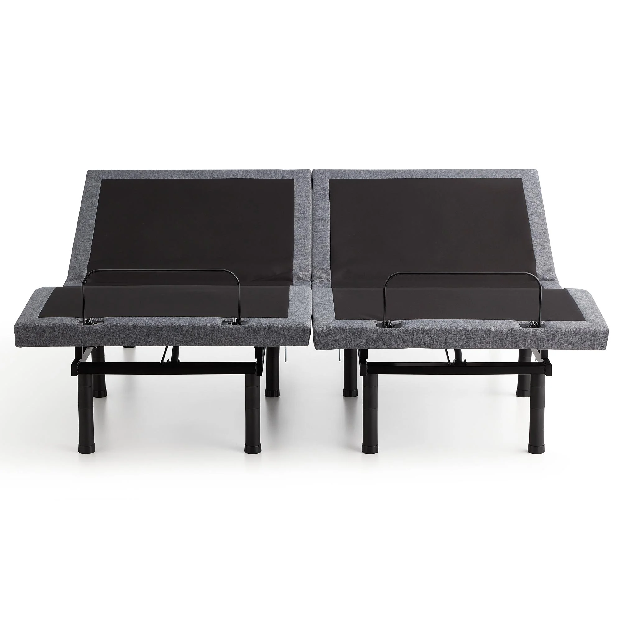 Lucid Premium Steel Adjustable Bed Base with Zero Clearance, King/Split King