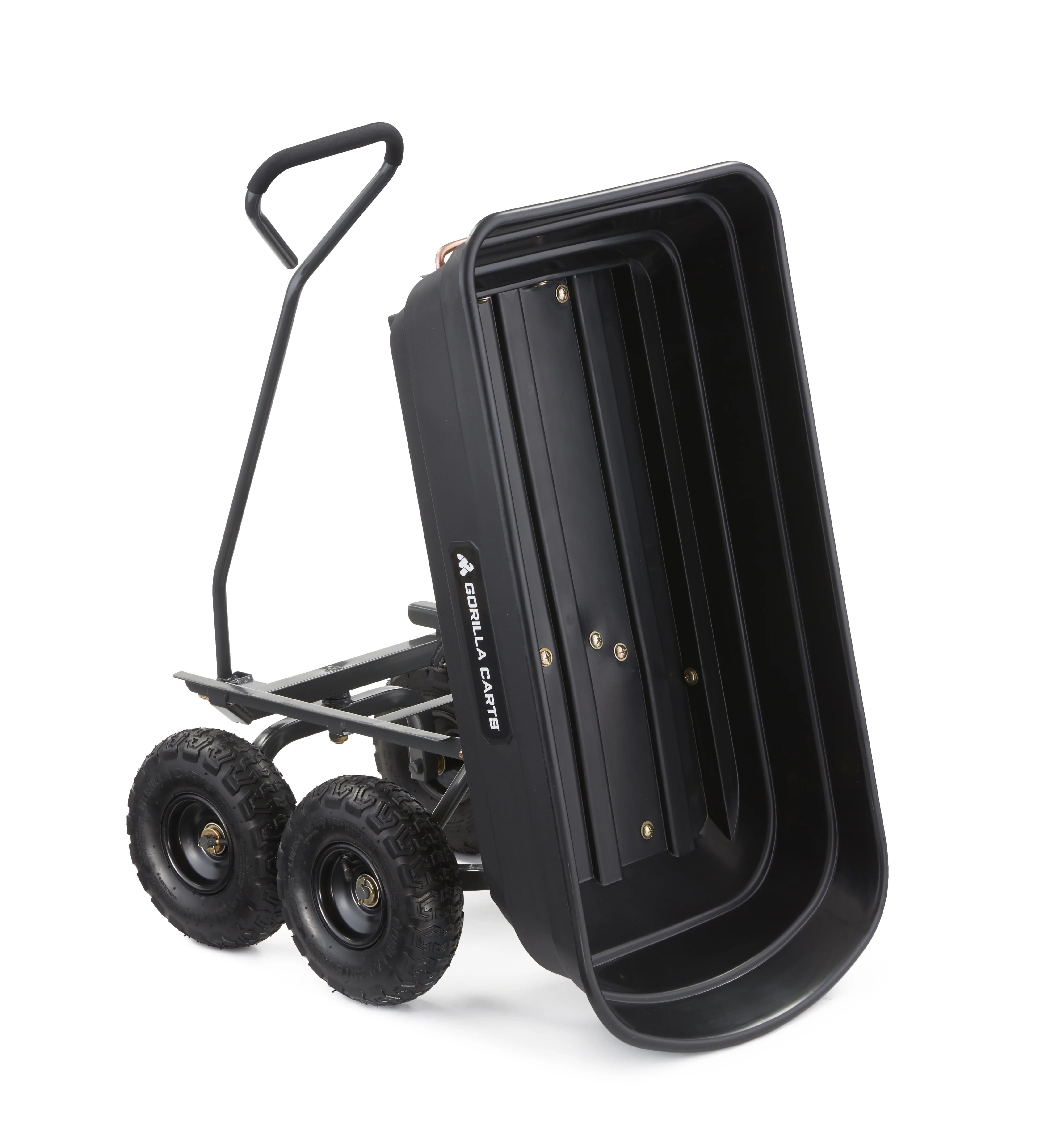Carts GOR4PS 600-lb. Poly Garden Dump Cart with 10” Tires