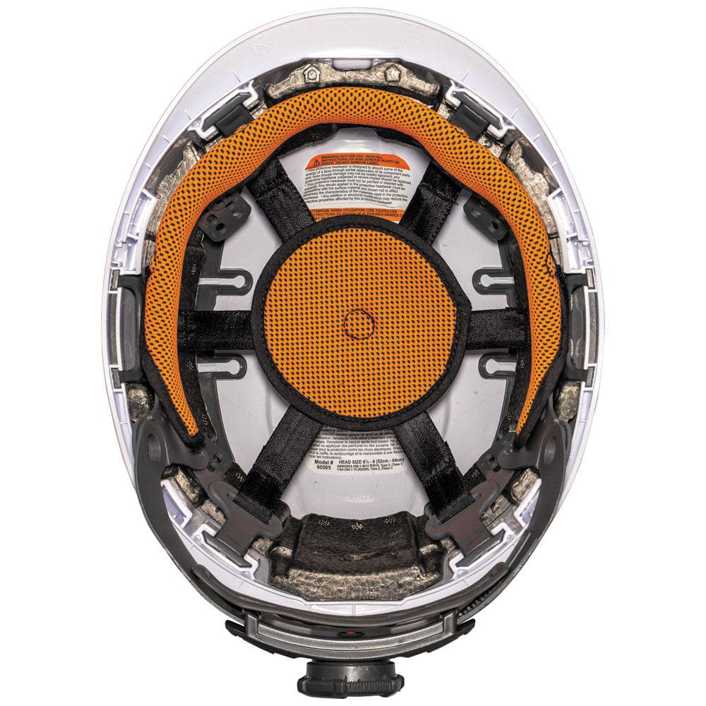 Klein Tools Safety Helmet White With Vents Light