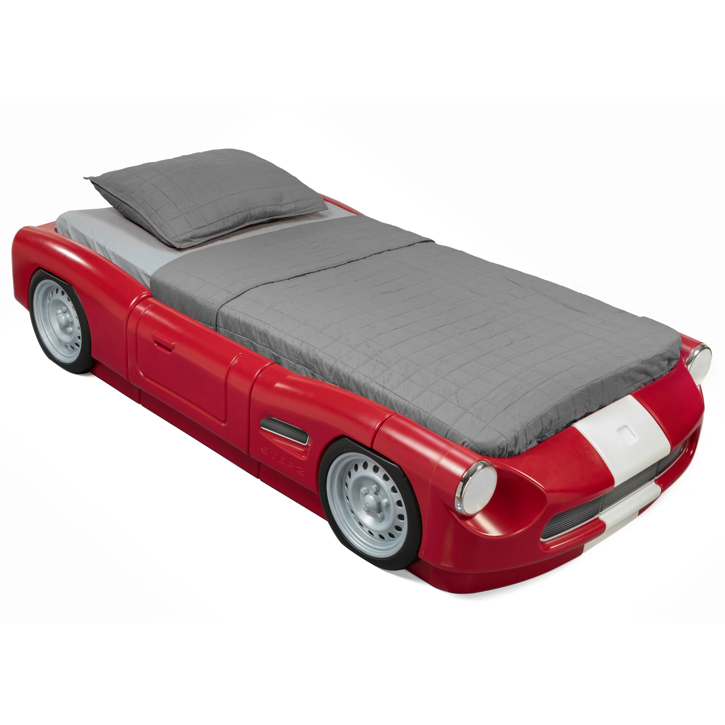 Step2 Roadster Toddler-To-Twin Bed, Red