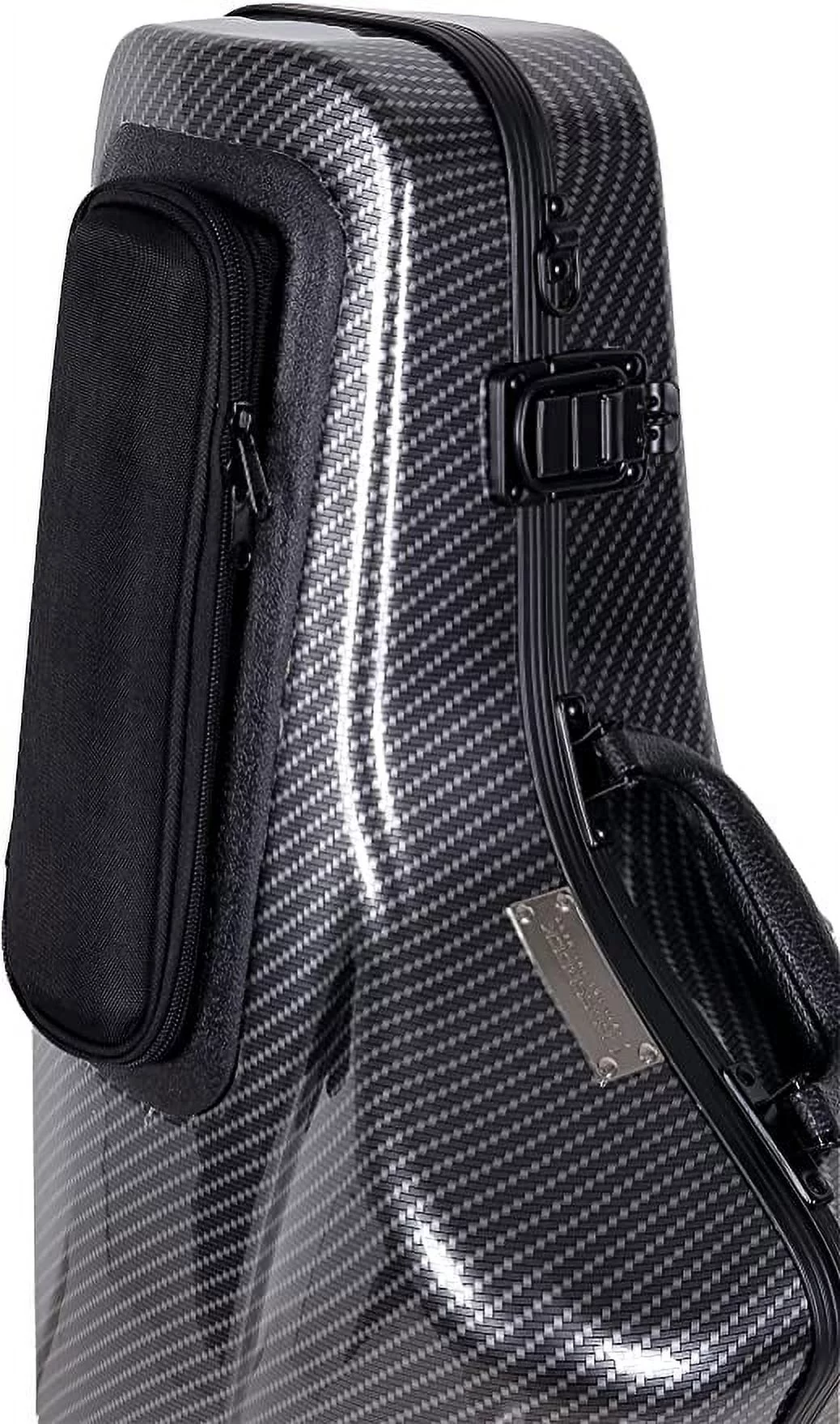 Crossrock Waterproof Alto Saxophone Case, PC Carbon Wave ABS Mold Hard Shell