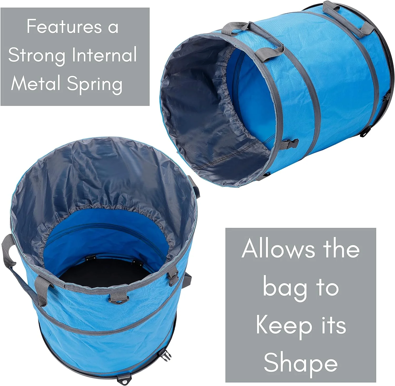 BirdRock Home 30 Gallon Collapsible Lawn and Leaf Bag - Blue