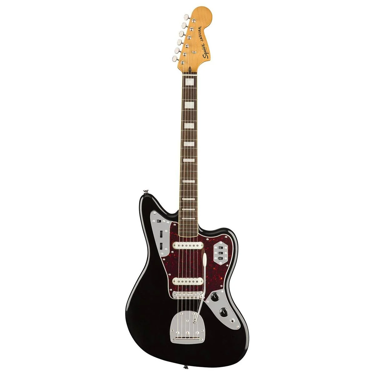 Squier Classic Vibe '70s Jaguar Electric Guitar (Black)