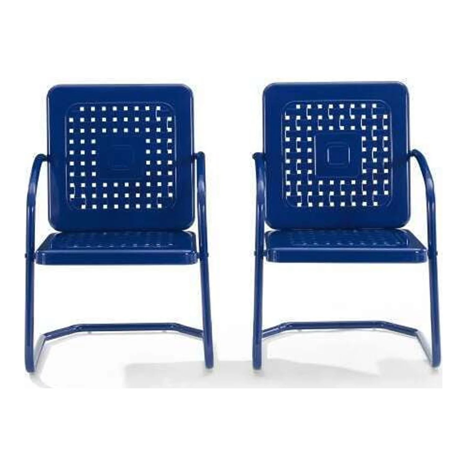 Maykoosh Art Deco Dreams 2Pc Outdoor Metal Chair Set Navy - 2 Armchairs