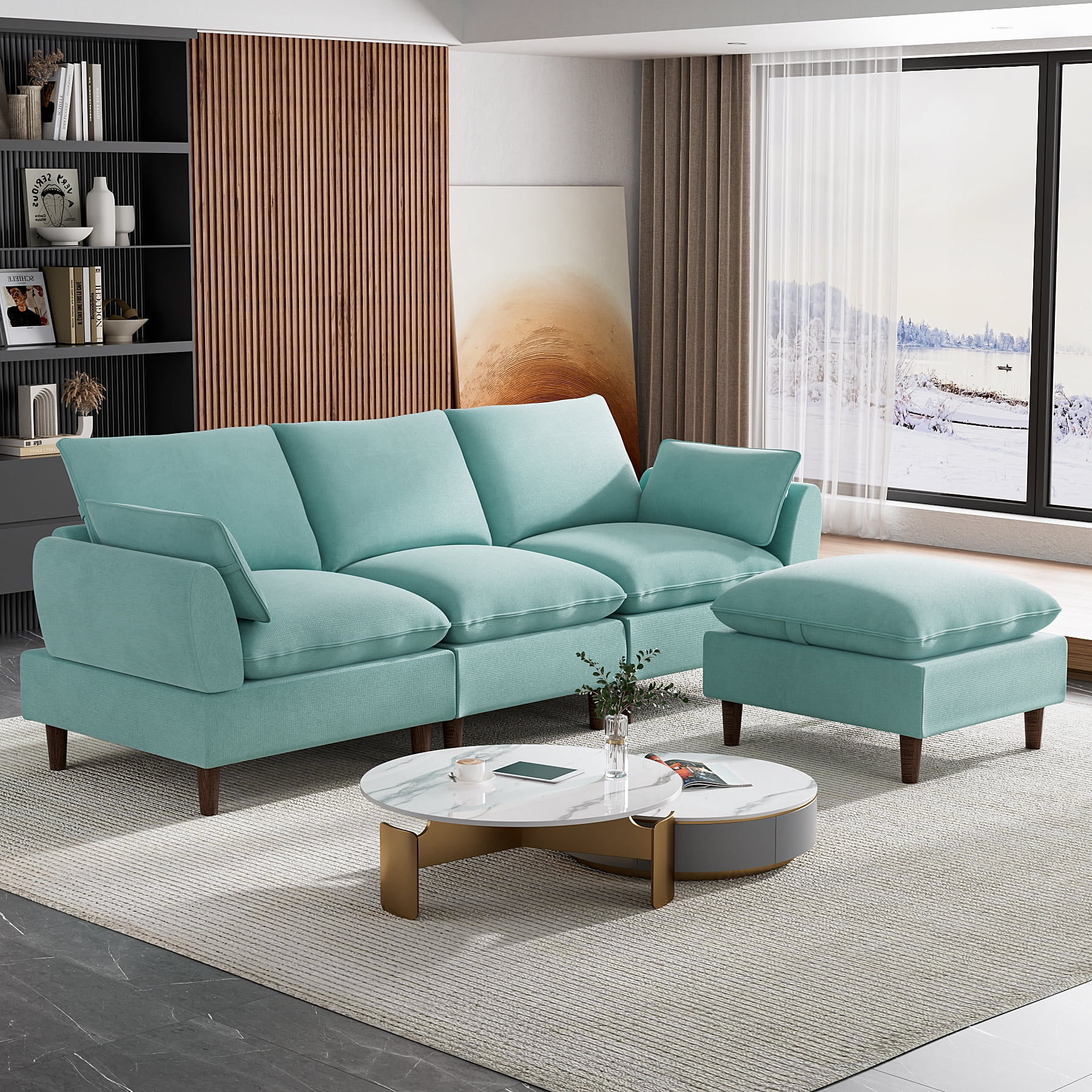 Rophefx Oversized 3-Seat Sectional Sofa 94