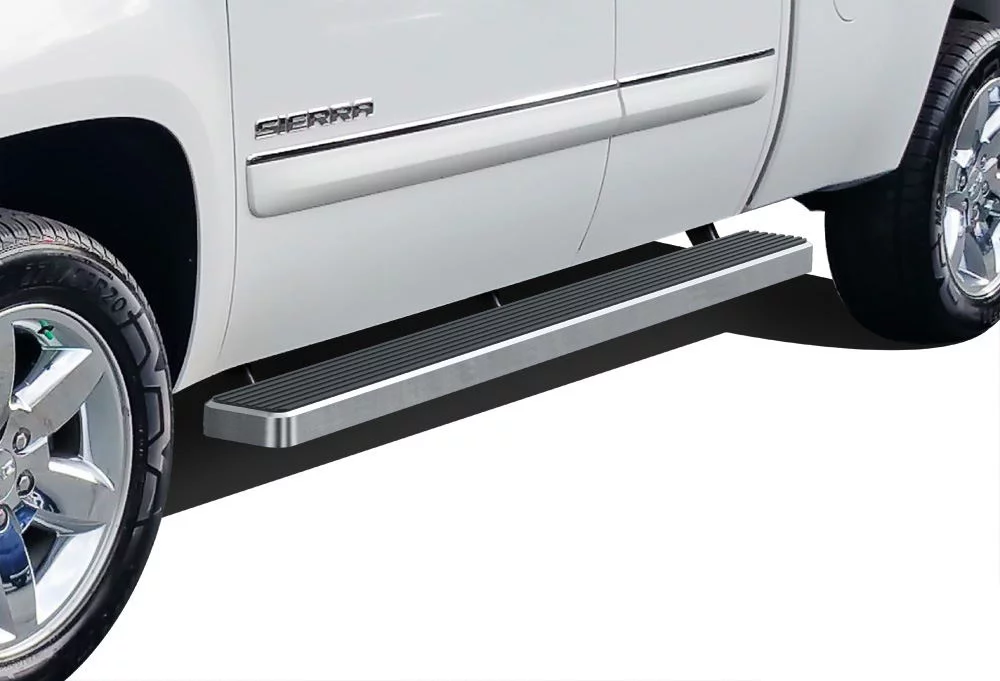APS iBoard Running Boards 6 inches Compatible with Chevy Silverado GMC Sierra 1500 2500 1999-2013 Double Cab & 2500HD 3500 2001-2014 (Exclude CK Classic) Stainless Steel (Nerf Bars Side Steps Bars)