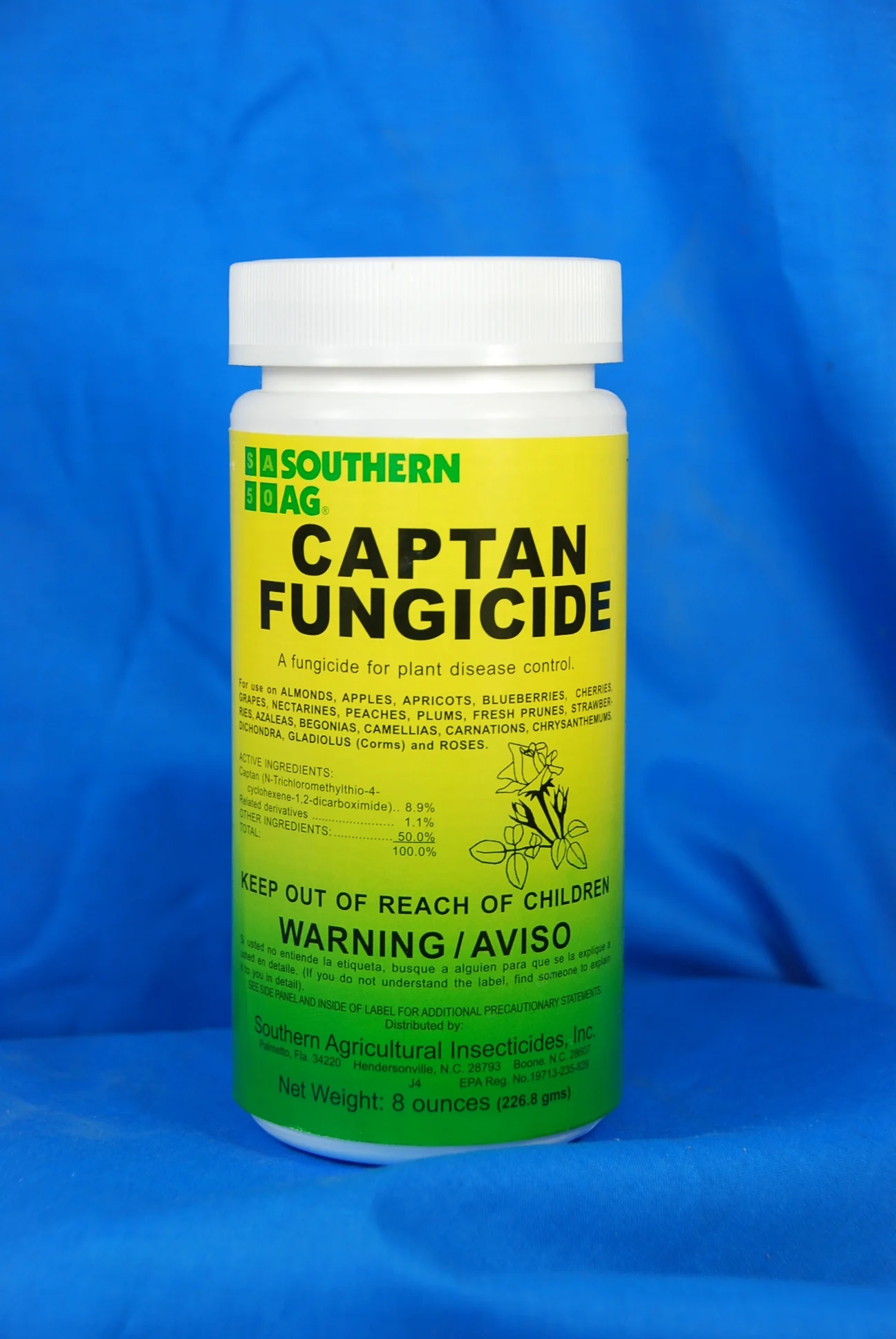 Captan Fungicide 50% Wettable Powder - 8oz bottle by Southern Ag