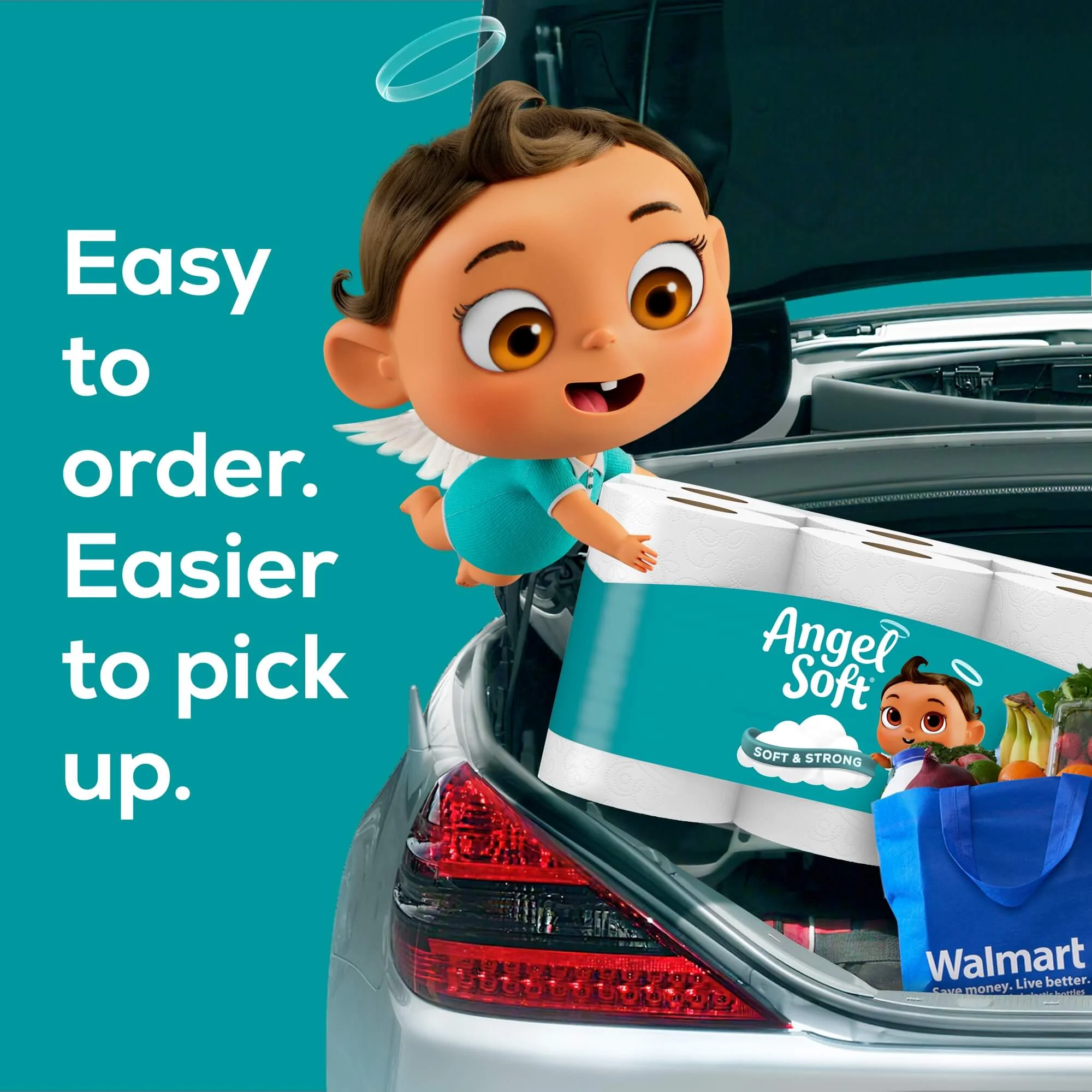 Angel Soft Toilet Paper, 12 Super Mega Rolls