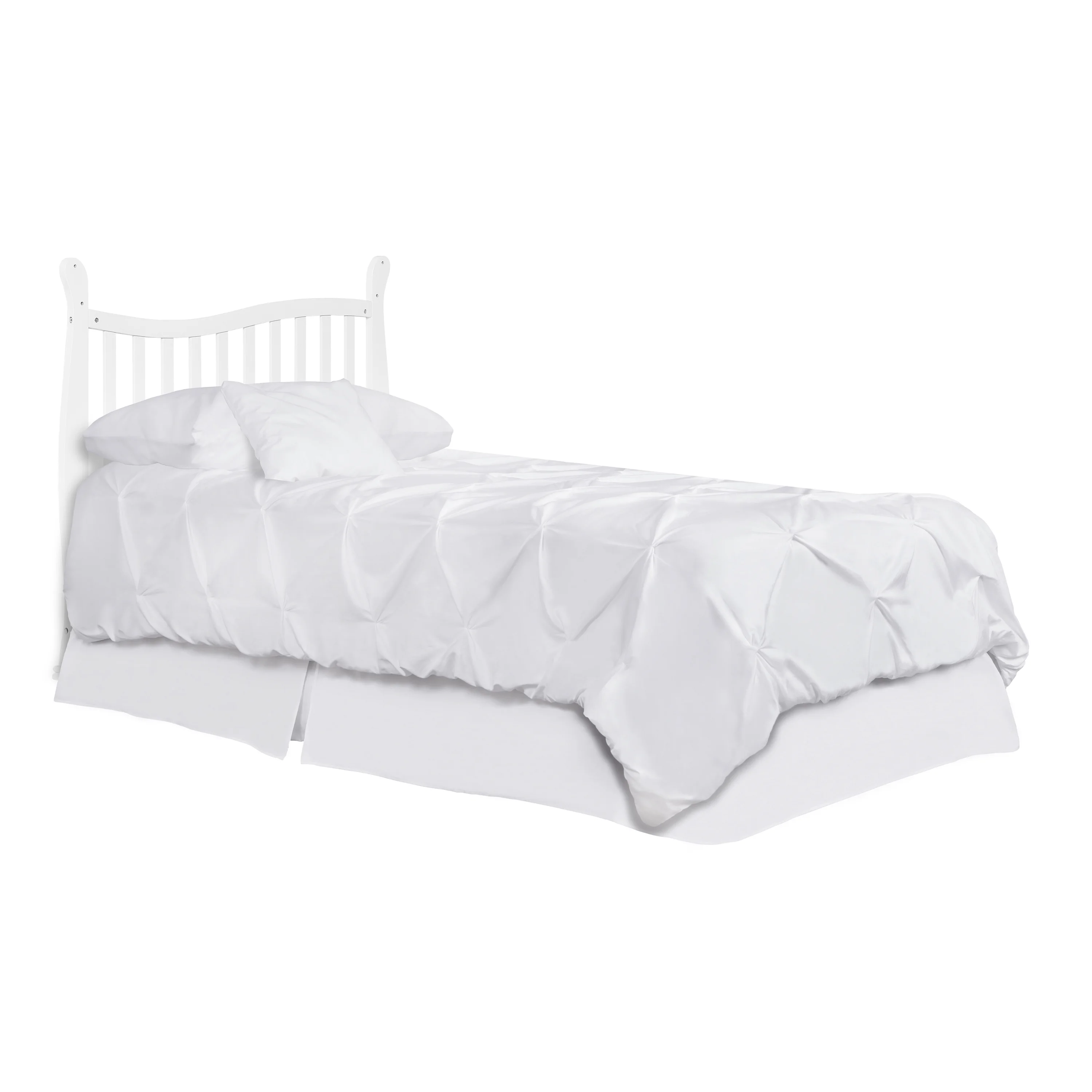 Dream On Me Piper 4-in-1 Convertible Mini Crib, White