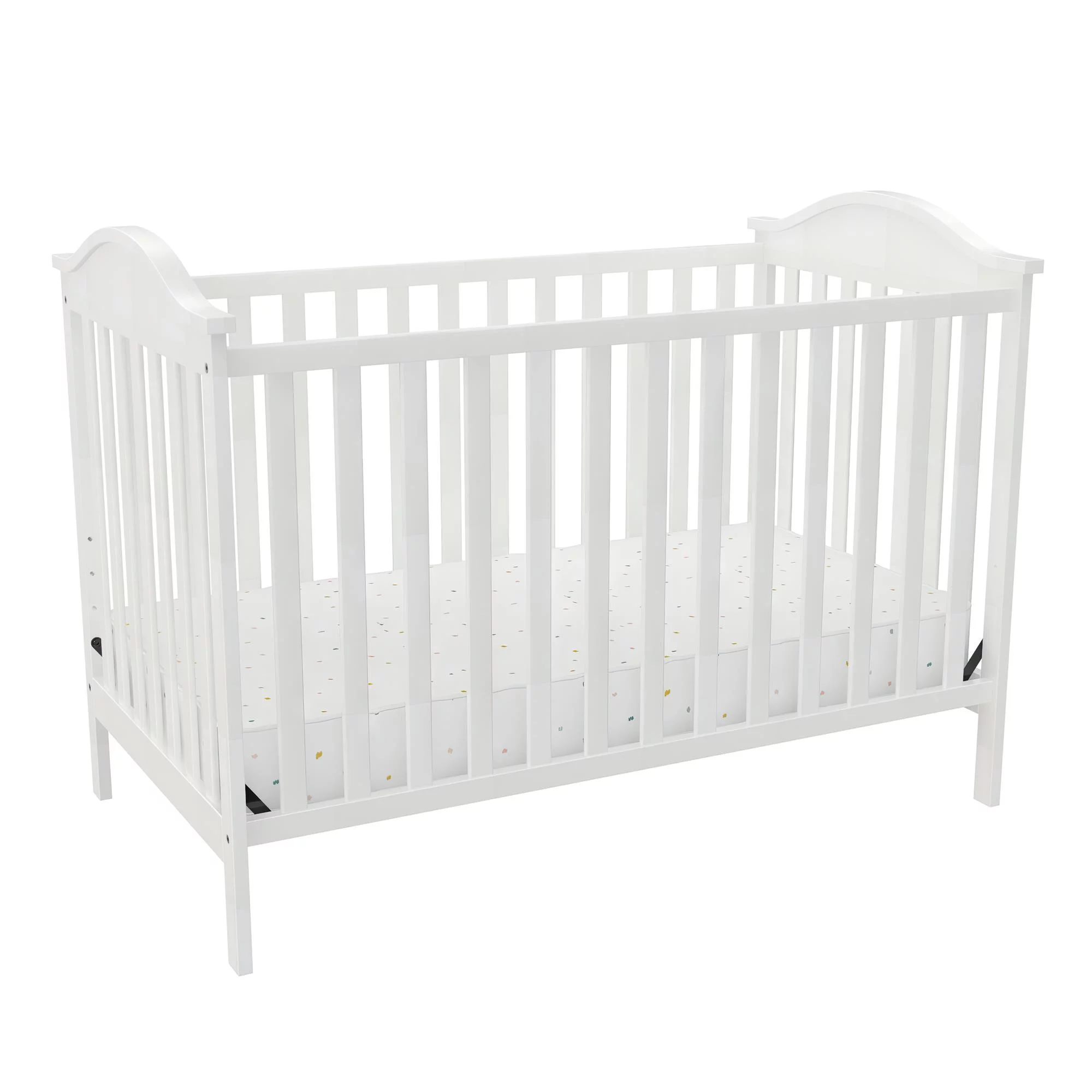 Baby Relax Adele 3-in-1 Convertible Crib, White