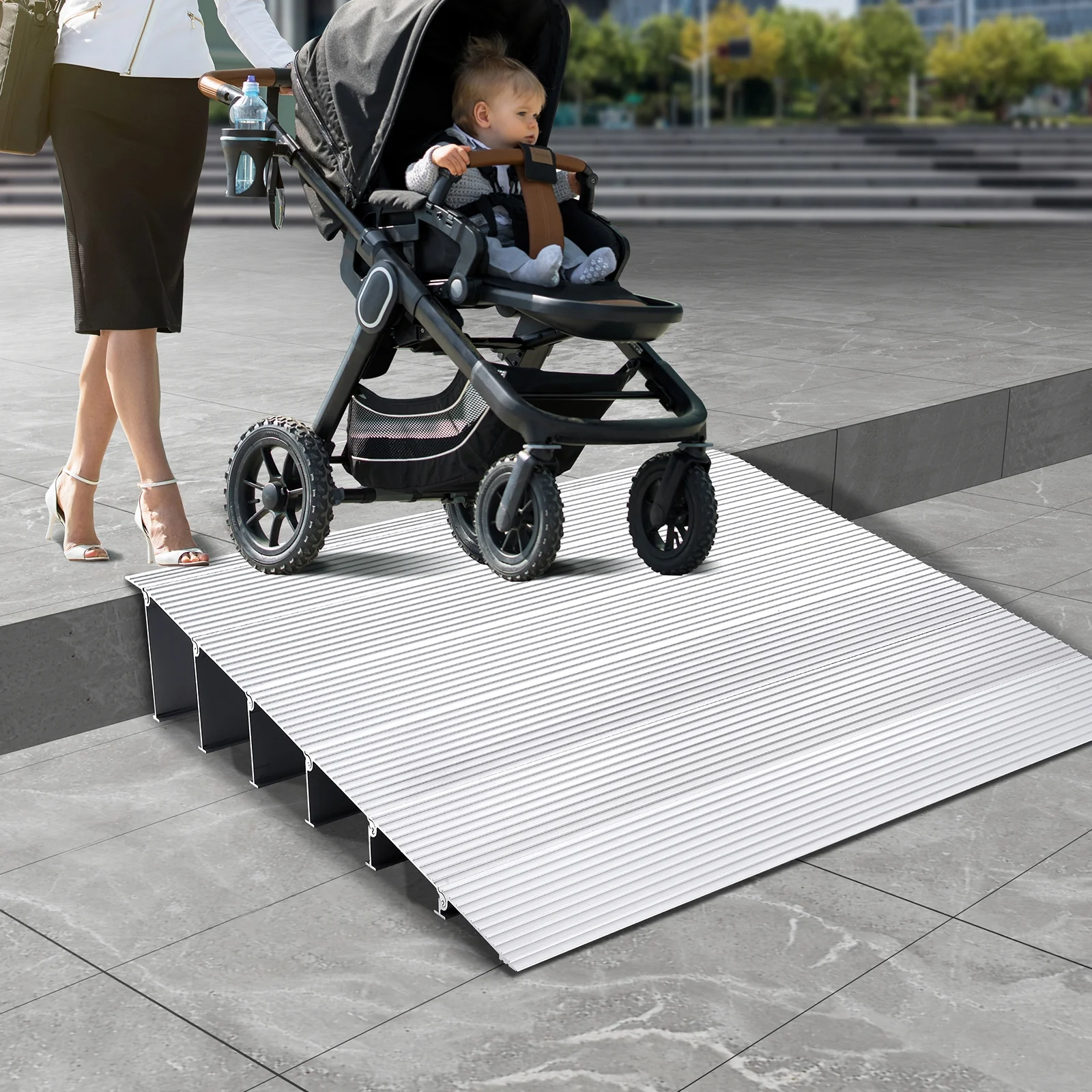 BENTISM Threshold Ramp Aluminum Door Ramp 6