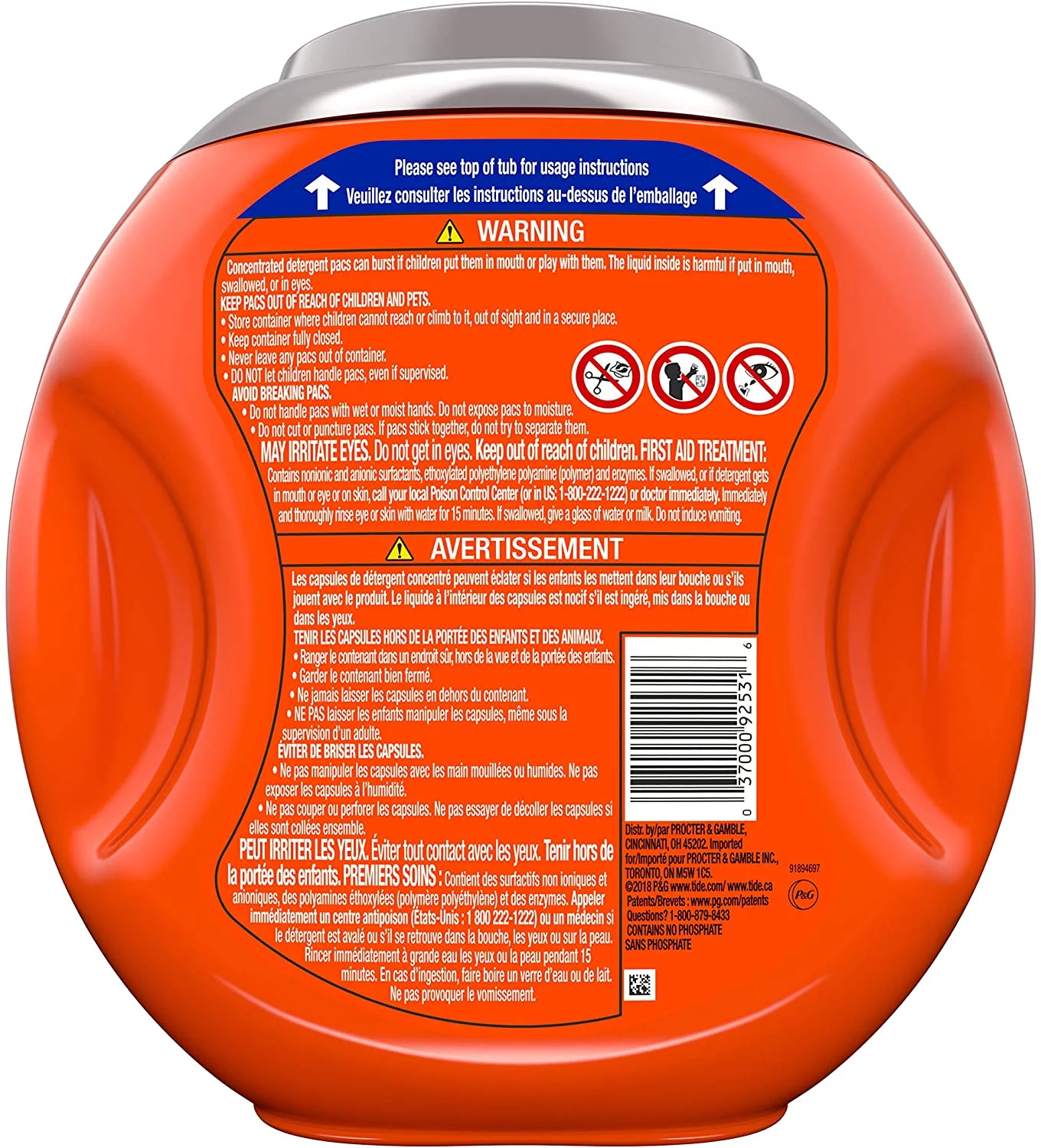 Tide Pods Coldwater Clean Liquid Laundry Detergent Pacs, Fresh Scent, 61 Count