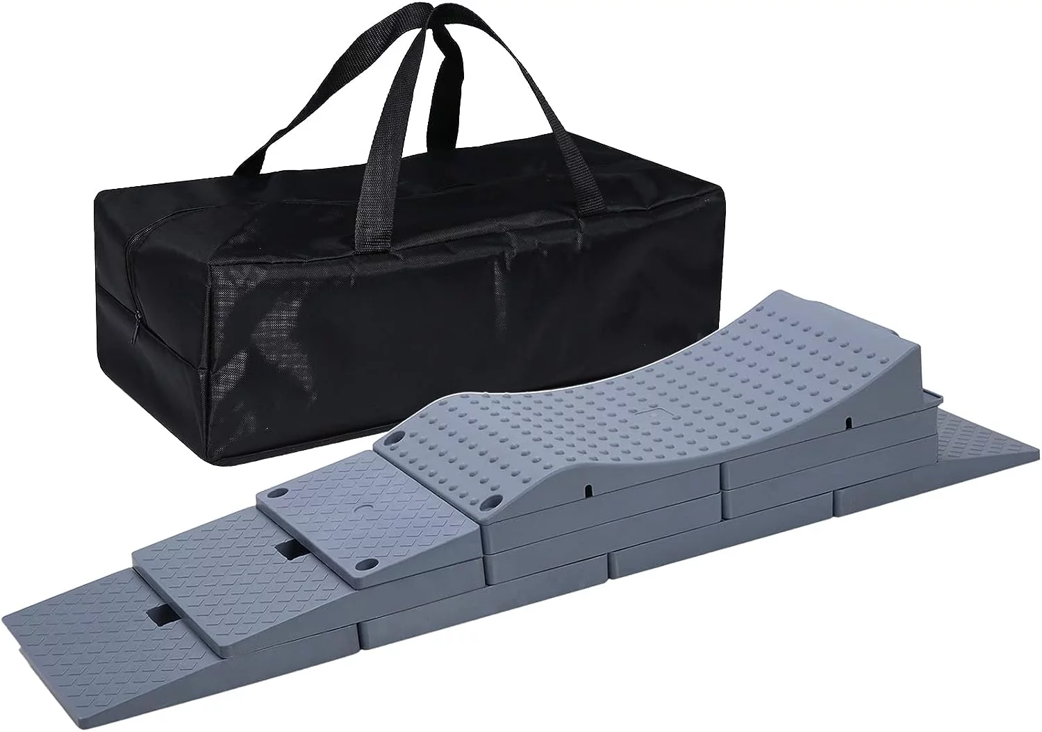 GarfatolRv RV Leveling Blocks Heavy Duty Camper Blocks RV Stabilizer Pads with Carrying Bag(Gray)