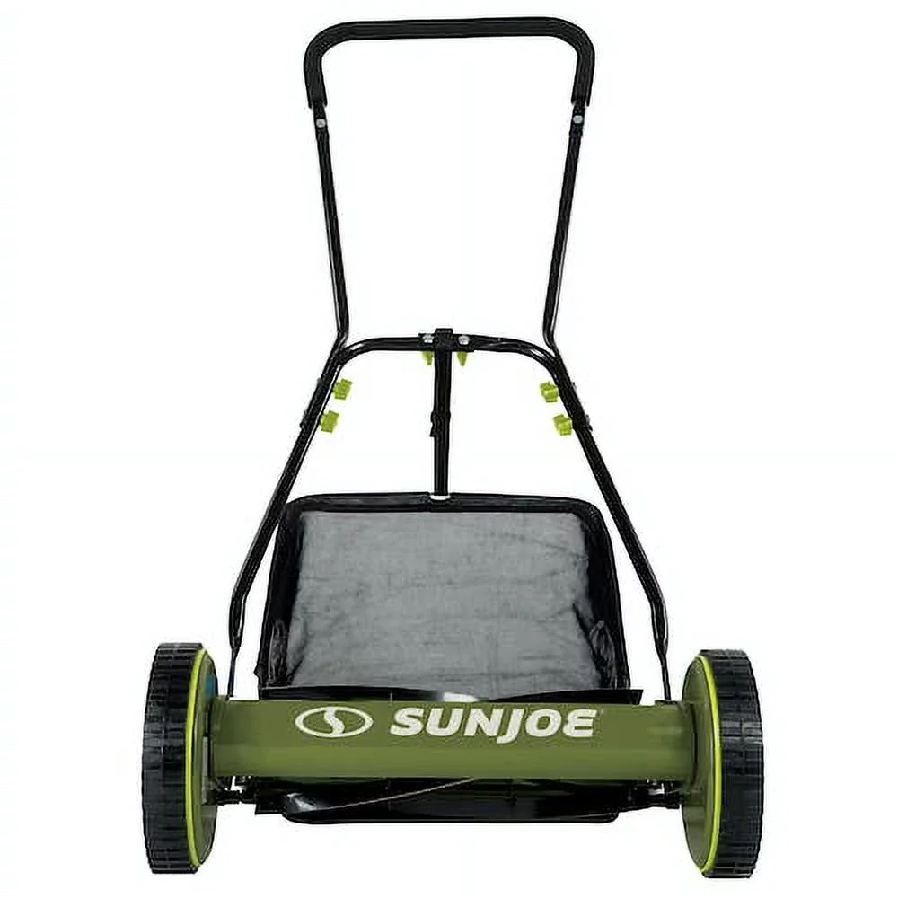 Sun Joe 16-inch Manual Reel Mower W/ Grass Catcher, 4-Position