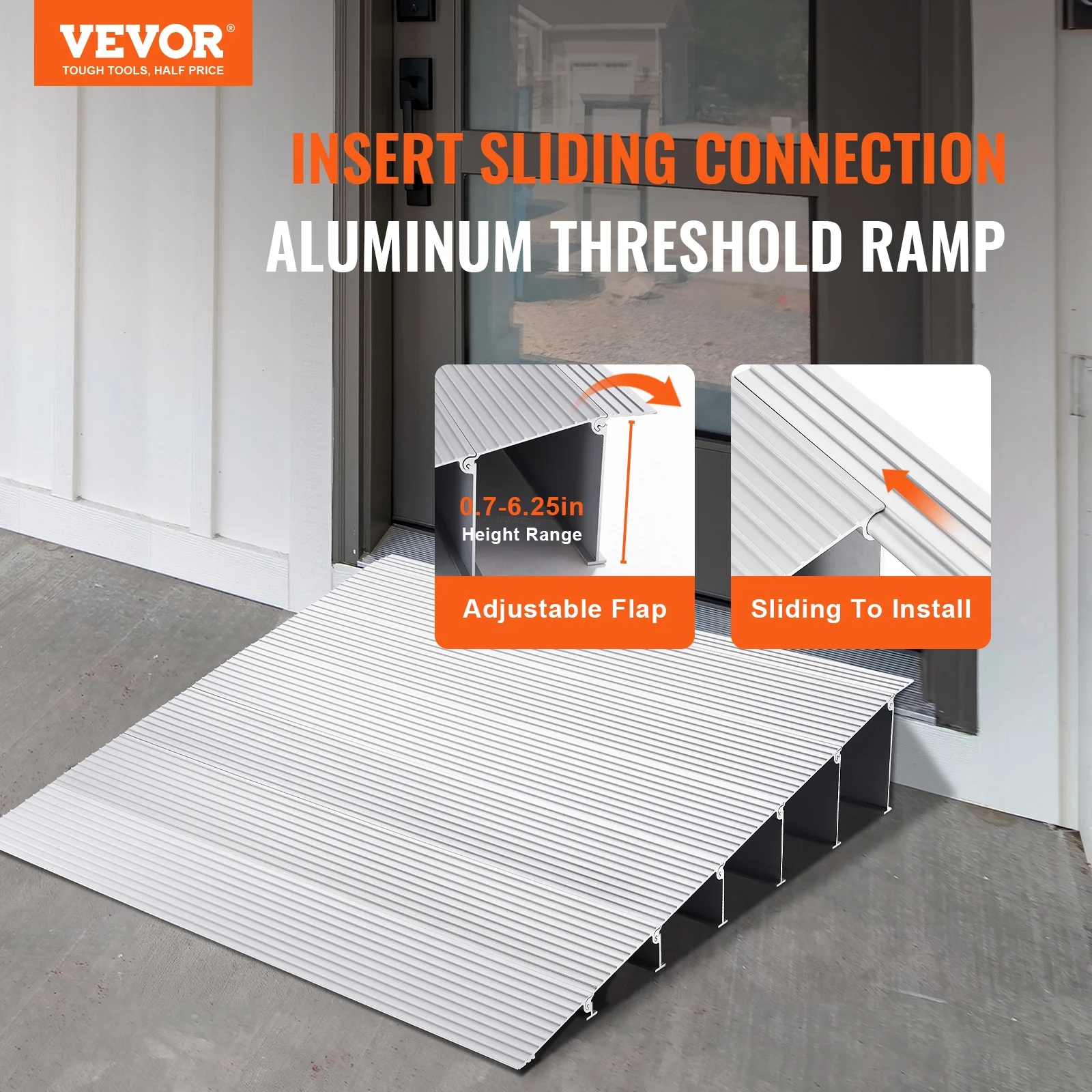 BENTISM Threshold Ramp Aluminum Door Ramp 6