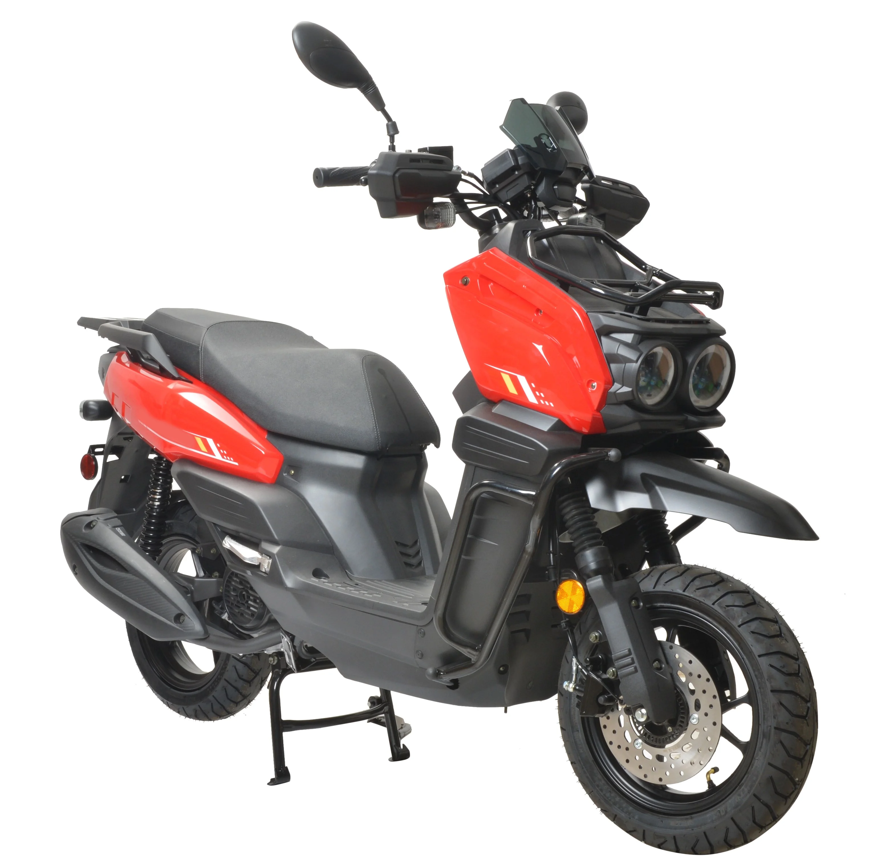 HHH Tank 150 Moped Gas Scooter 150cc Motorcycle Automatic Adult Bike with 12