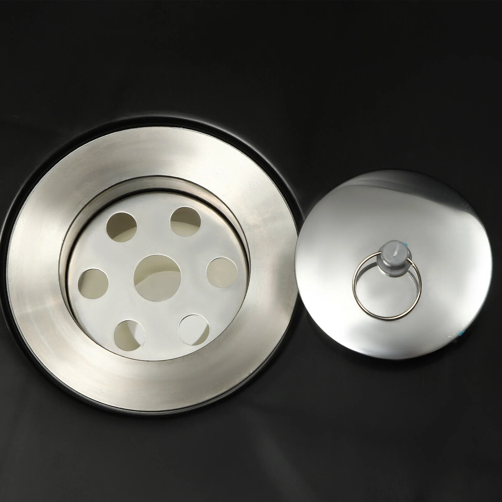 Black/White Laundry Utility Sink Tub Sink Freestanding Wash Station with Faucet White/Black