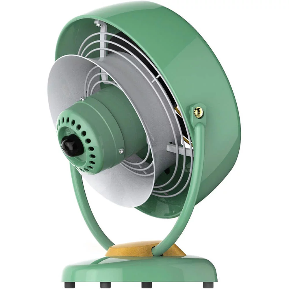 Vornado VFAN Vintage Air Circulator Fan, 3 Speeds, Metal Construction, Adjustable Airflow, Green