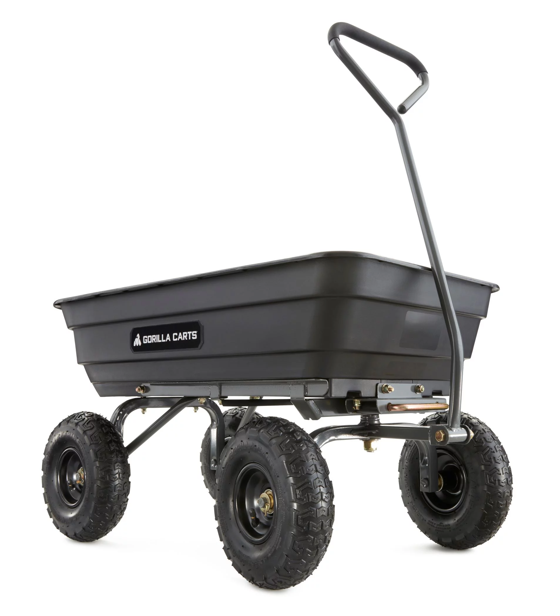 Carts GOR4PS 600-lb. Poly Garden Dump Cart with 10” Tires