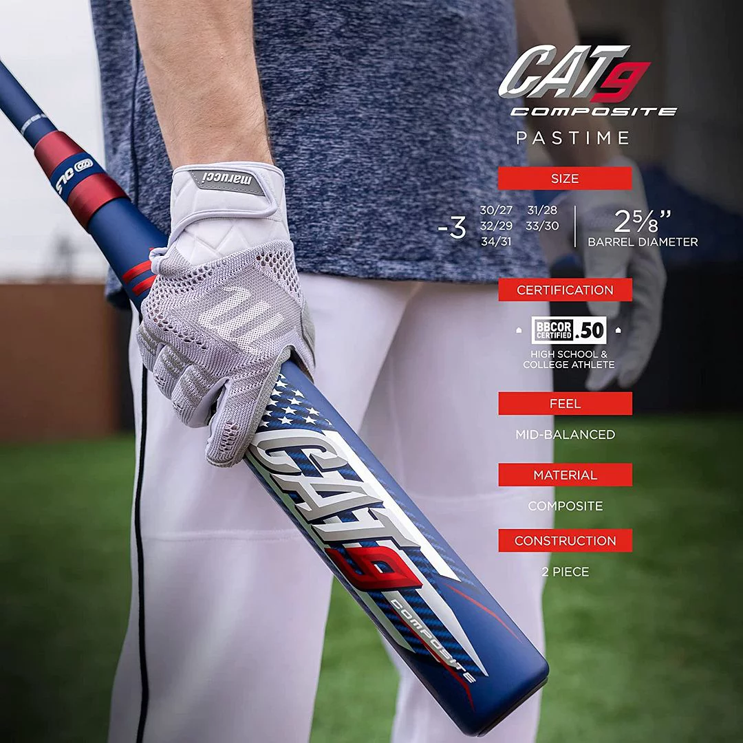 Marucci Cat9 Two Piece Composite Pastime BBCOR 2 5/8
