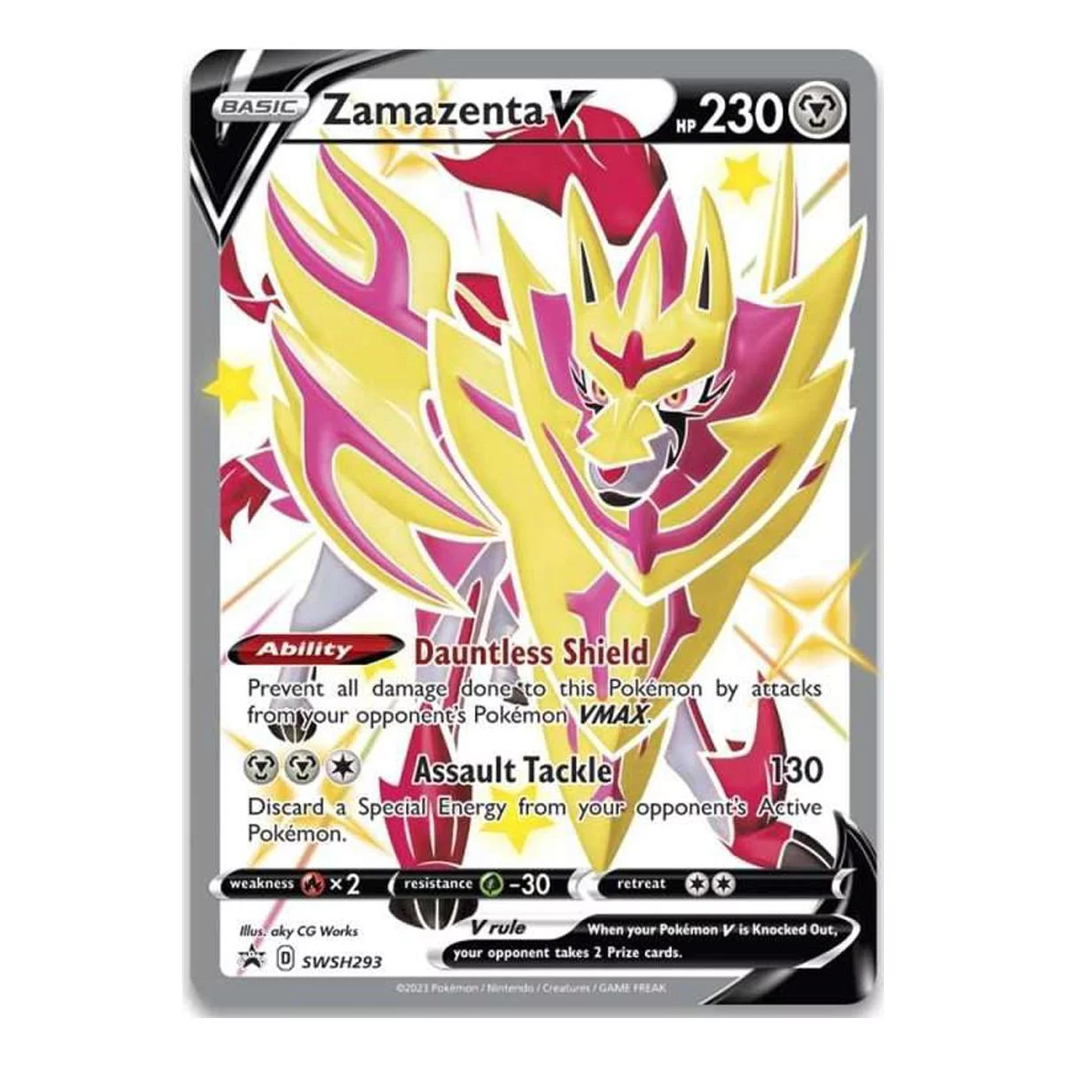 Pokemon Crown Zenith Shiny Zamazenta V Premium Figure Collection (11 Booster Packs, Foil Promo Card, Figure, Pin, 65 Card Sleeves & More)