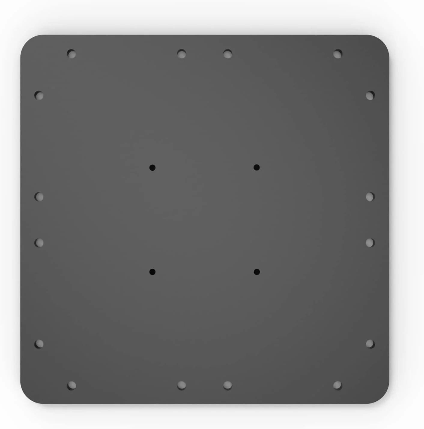 PURPLE LEAF 15.75'' Square Patio Umbrella Steel Plate Base, 15.75