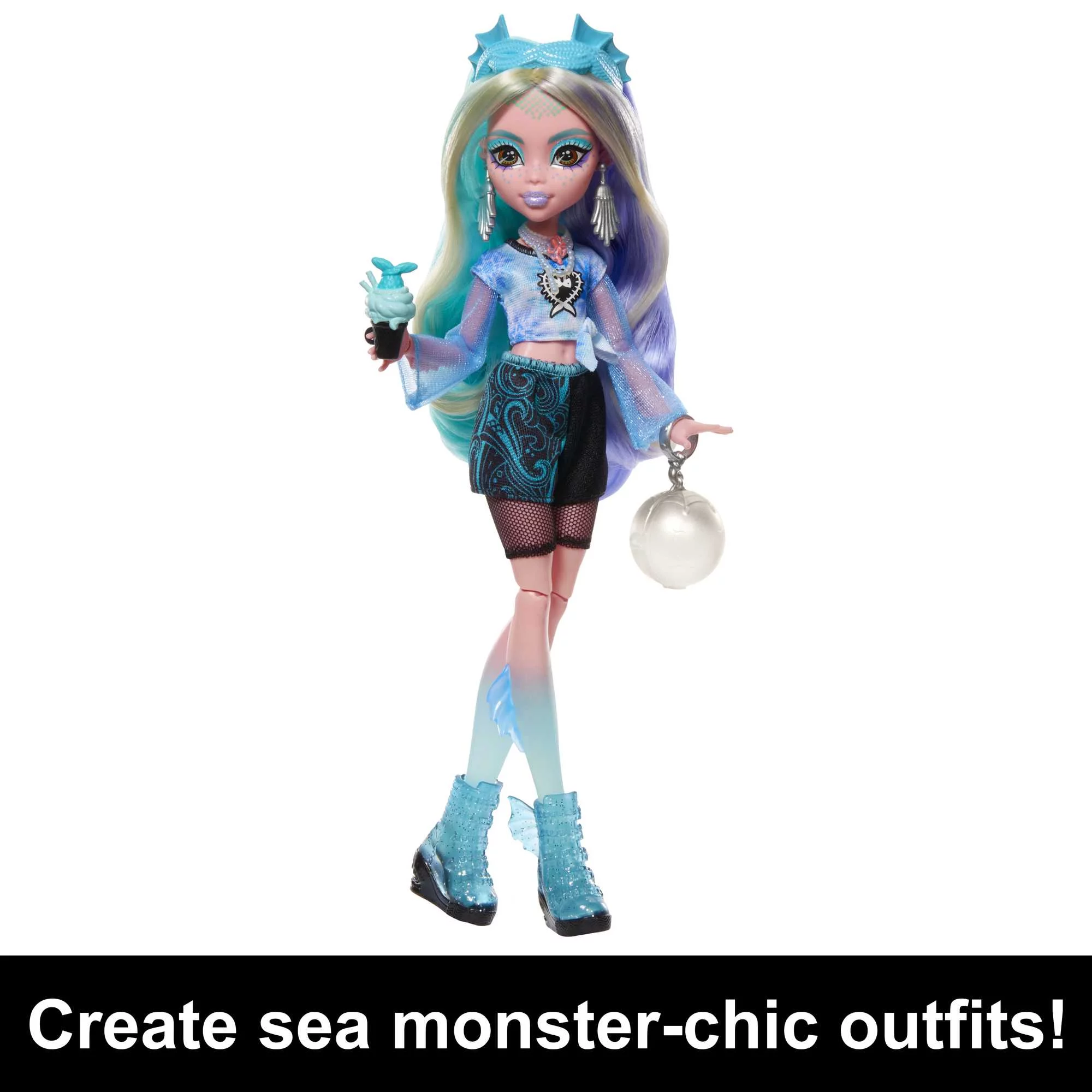 Monster High Doll, Lagoona Blue, Skulltimate Secrets: Fearidescent Series
