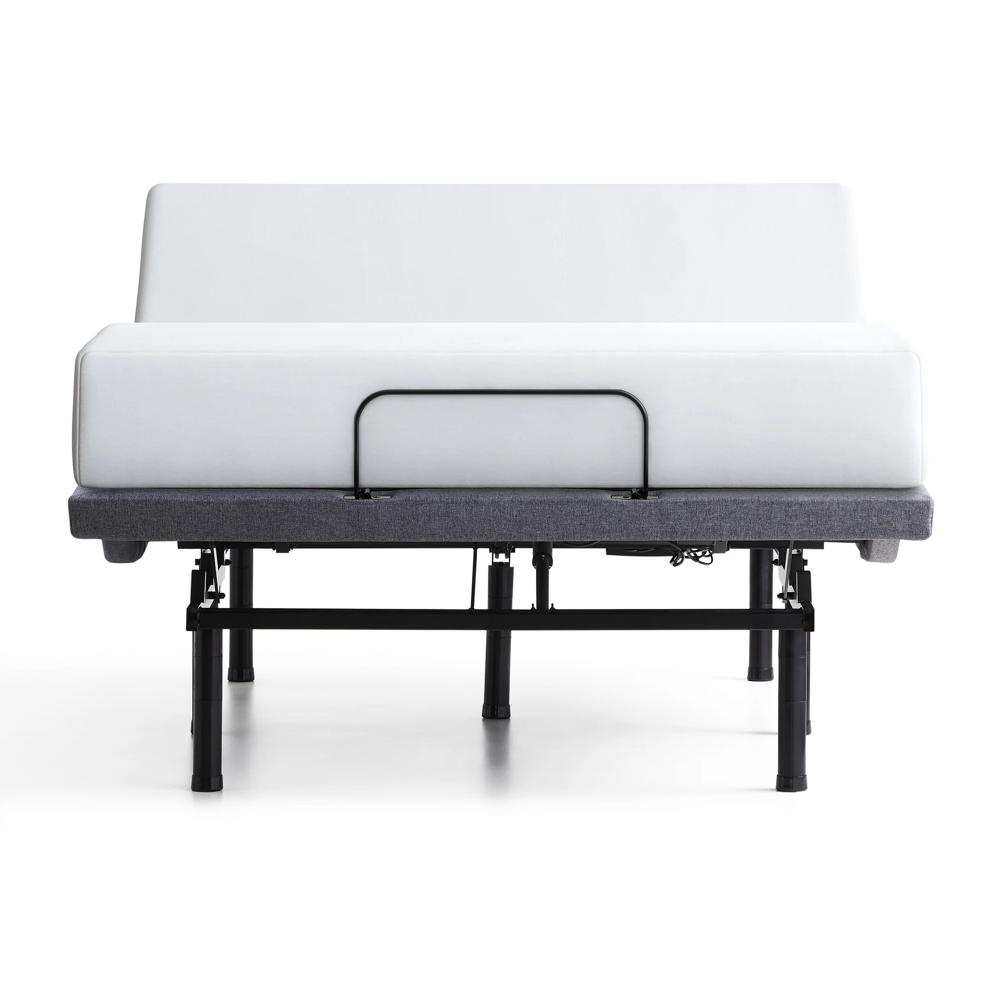 Lucid Premium Steel Adjustable Bed Base with Zero Clearance, King/Split King