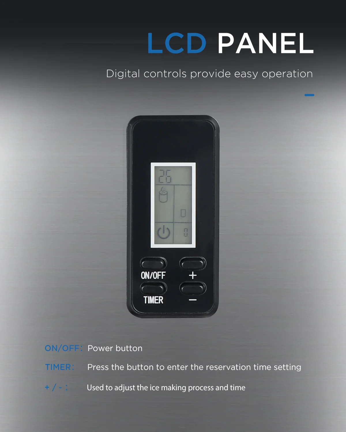 TABU 40Lbs/24H Countertop Ice Maker Machine,Self Cleaning Nugget Ice Maker,Stainless Steel,Black