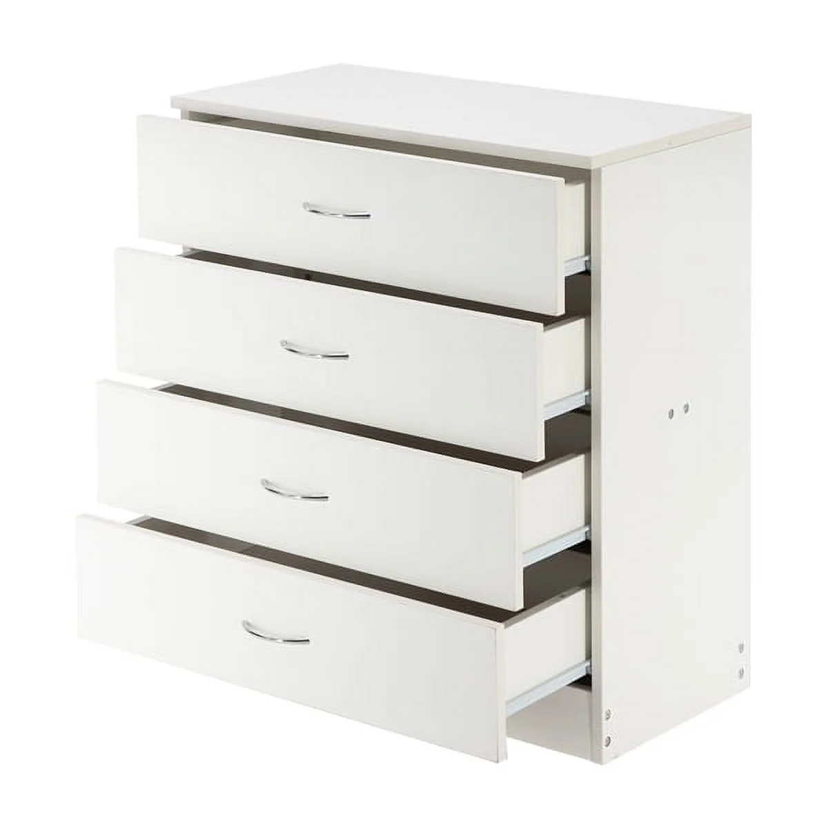 [FCH] MDF Wood Simple 4-Drawer Dresser White(=86913595, 22419080, 72485344)
