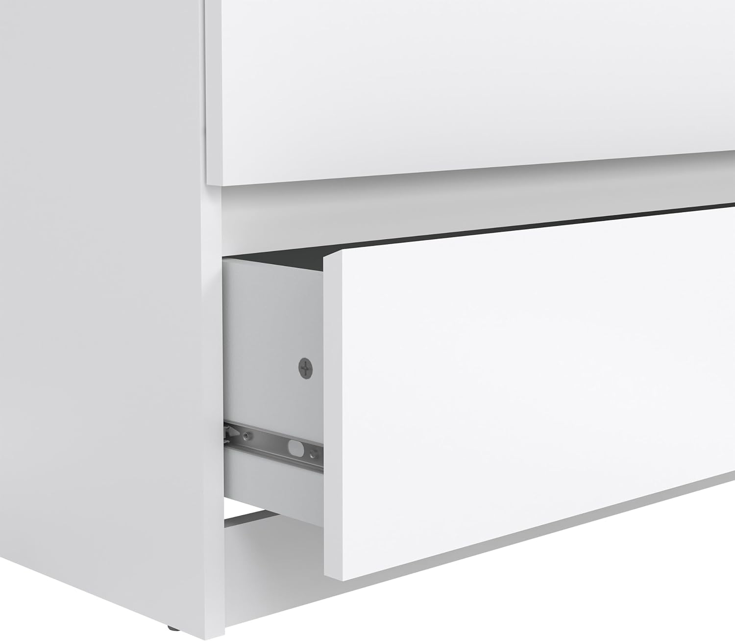 ONKER Scottsdale 6 Drawer Double Dresser, White High Gloss