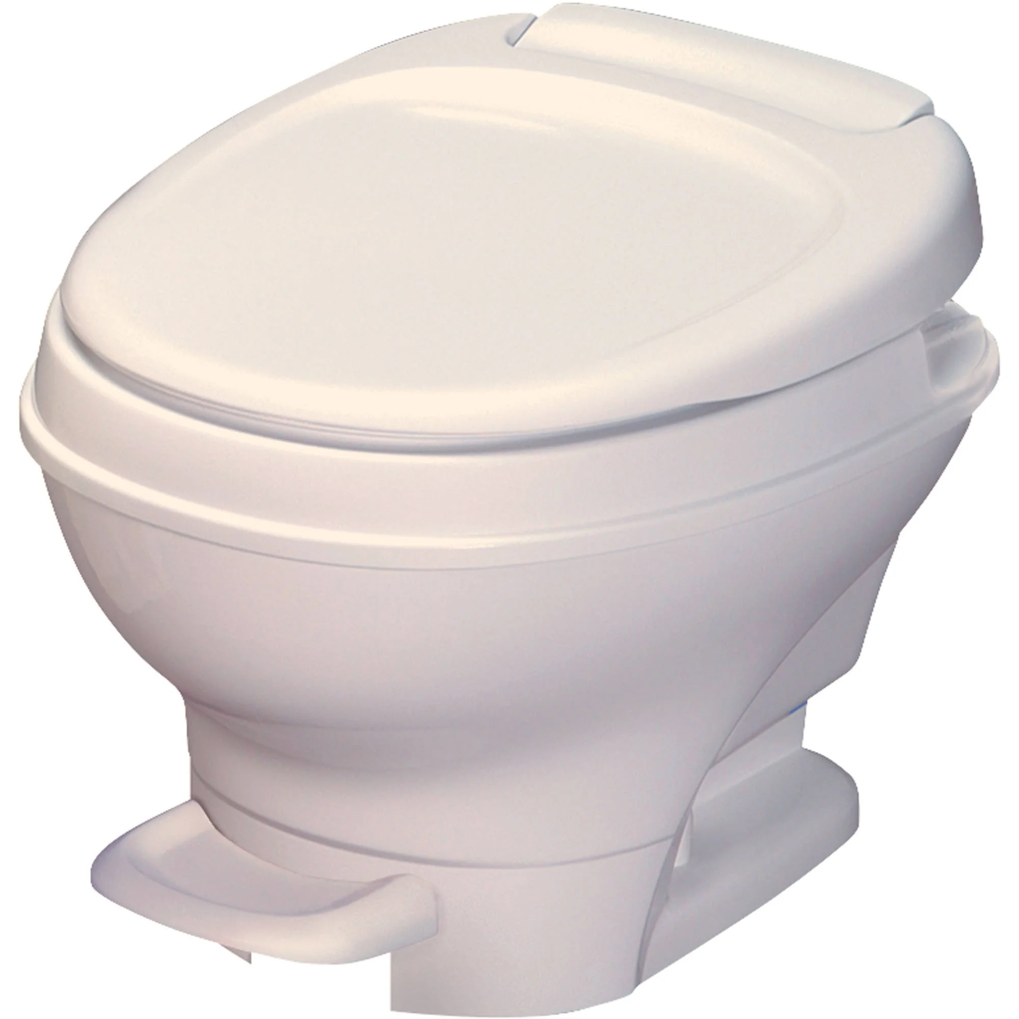 Thetford Aqua-Magic V RV Toilet Pedal Flush w/ Hand Sprayer, Low, Parchment, 31662, 12-15/16 x 17-13/16 x 15-1/8 in