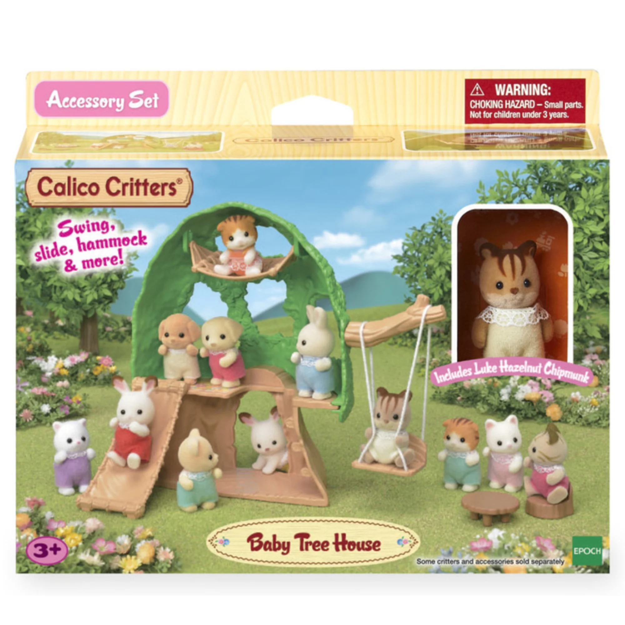 Calico Critters Baby Tree House, Dollhouse Playset with Figure