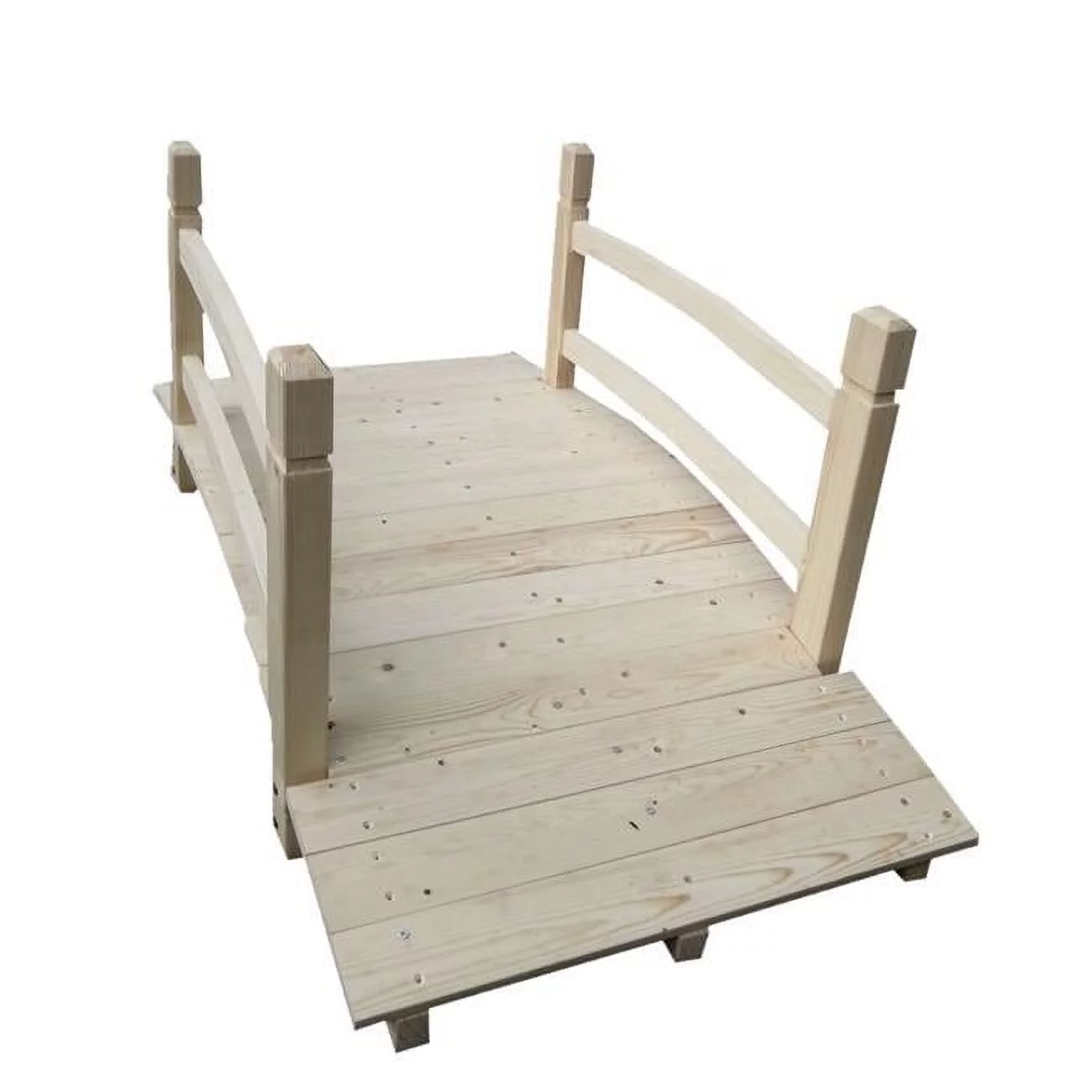 4D Concepts 17148 4 ft. Coral Coast Harrison wood Garden Bridge, Natural Chinese Fir