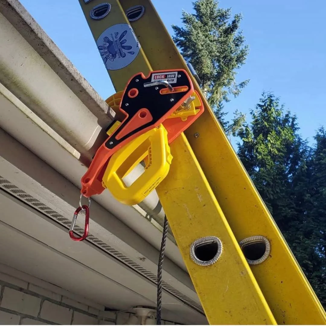 Lock Jaw Ladder Grip - Ladder Safety Clip - Feel Secure on Your Ladders and Climb Safer