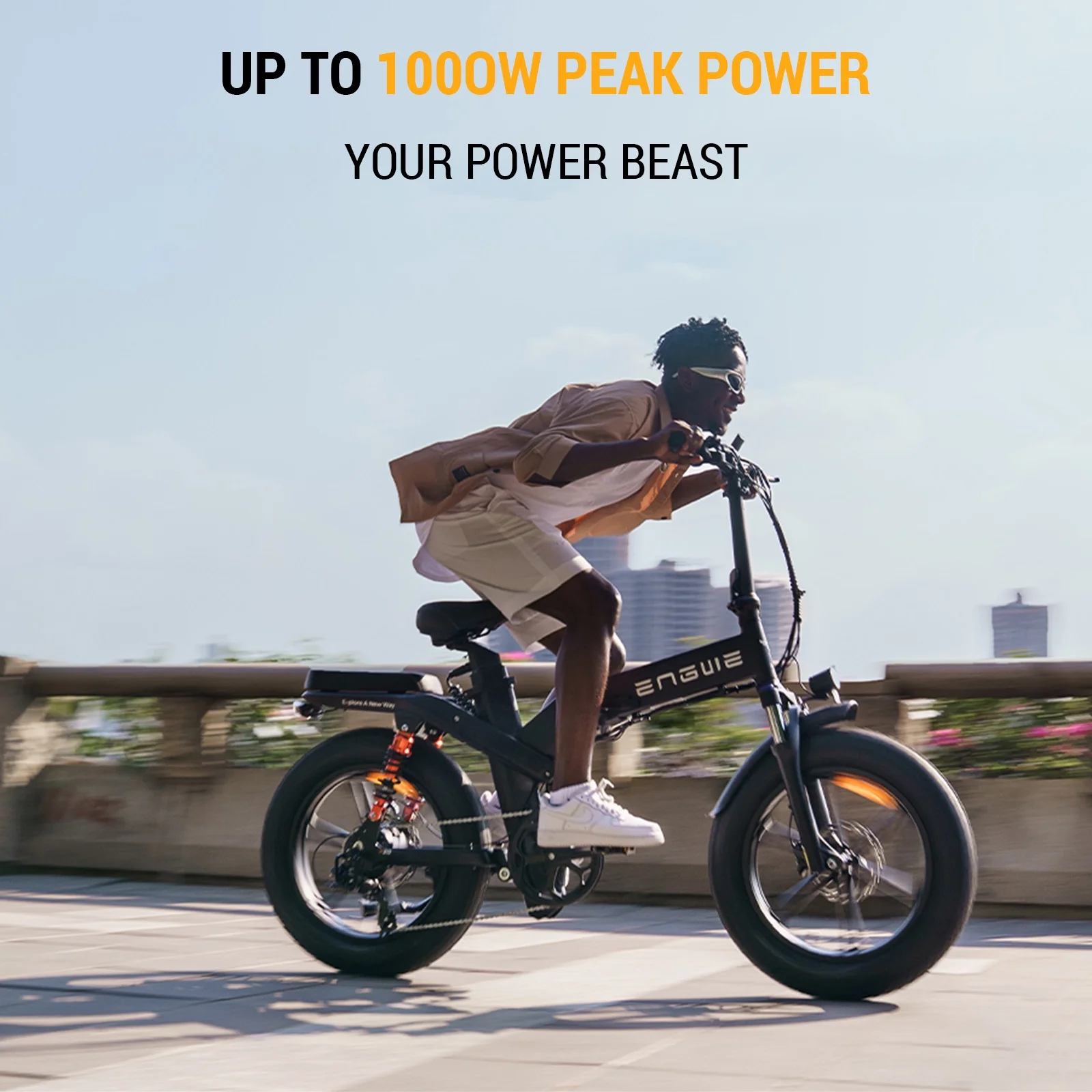 ENGWE Electric Bike,1000w 48v 14.4ah All-terrain Bike 1000w Ebike 20in All-terrain Woman/man E-bike With 48v 14.4ah 8 E-bike With Mobile With Mobile /40mi Speed Woman/man E-bike 8 Speed Woman/man