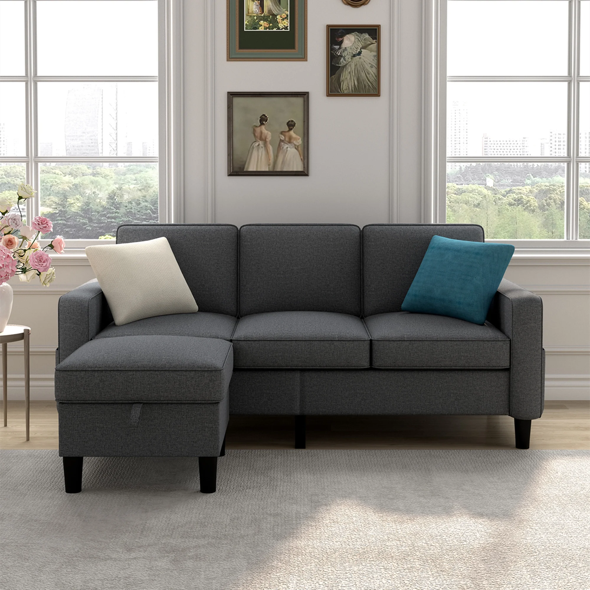 Aukfa Modern Sectional Sofa, 78