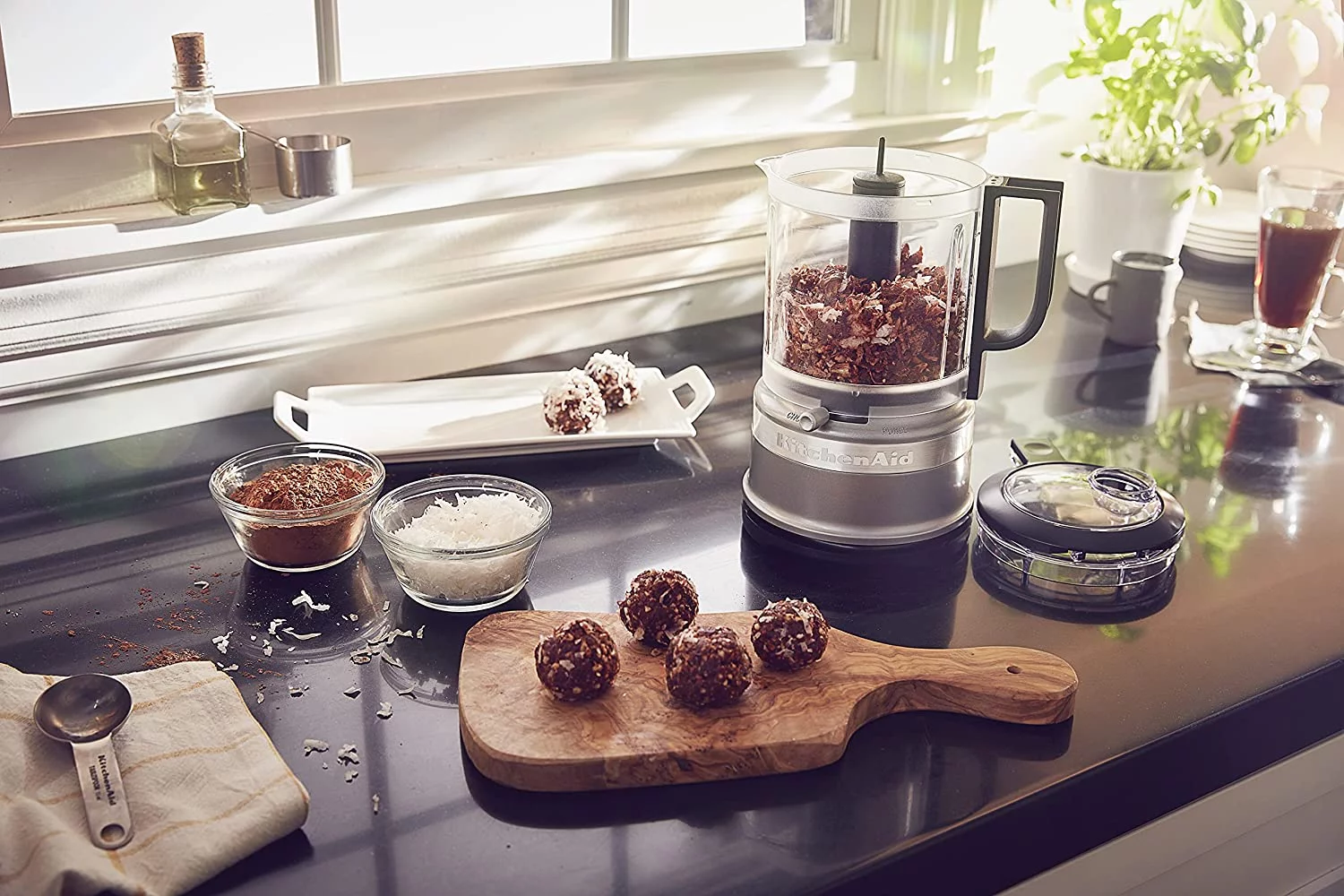 KitchenAid 5 Cup Food Chopper with Extra Work Bowl and Lid, KFC0516C